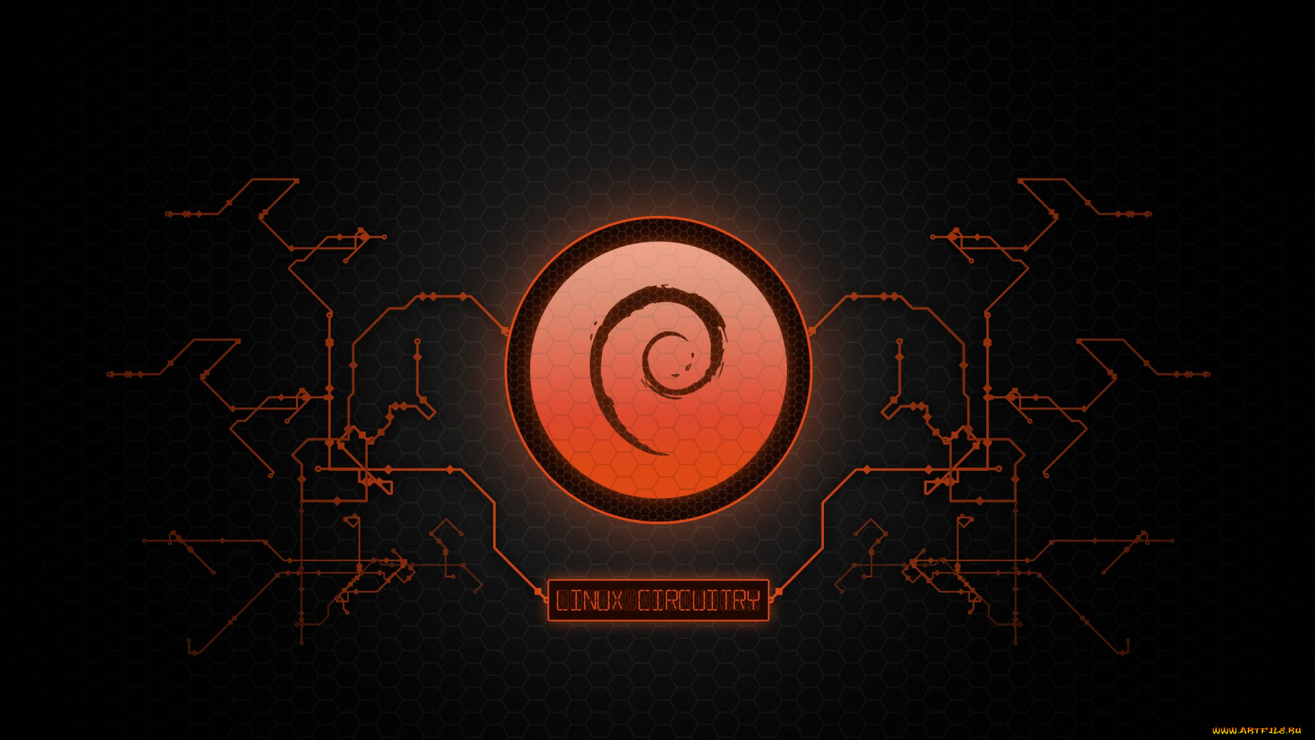 компьютеры, ubuntu, linux, фон, логотип