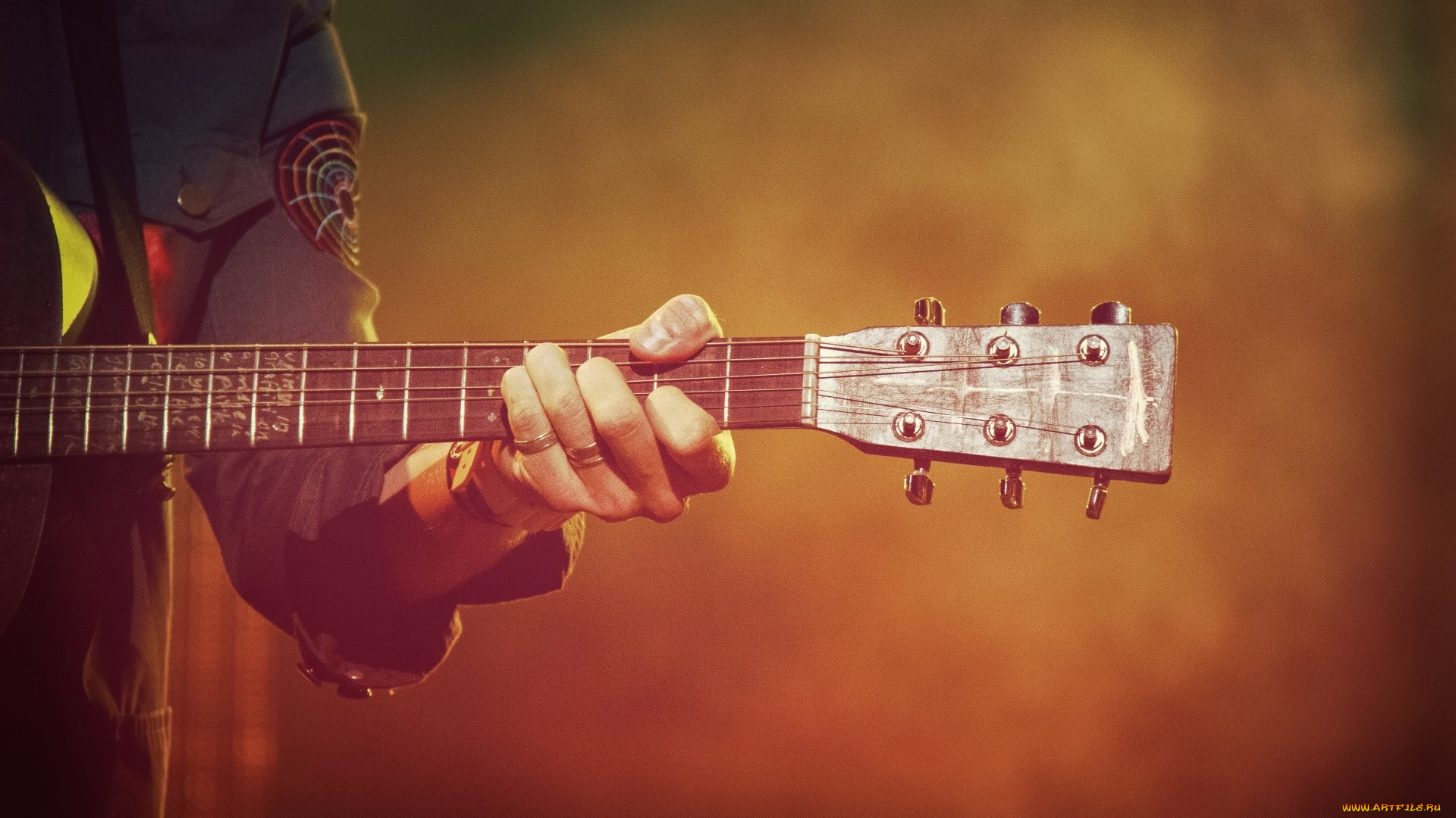 музыка, -музыкальные, инструменты, гитара, гриф, руки