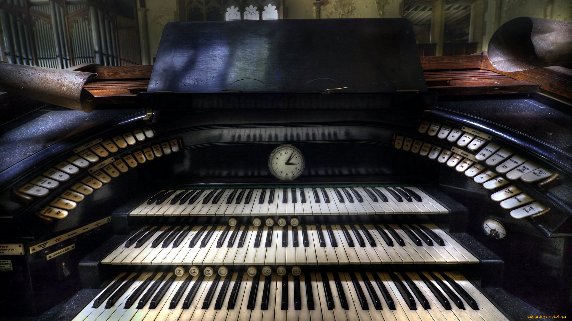 музыка, -музыкальные, инструменты, клавиши, орган