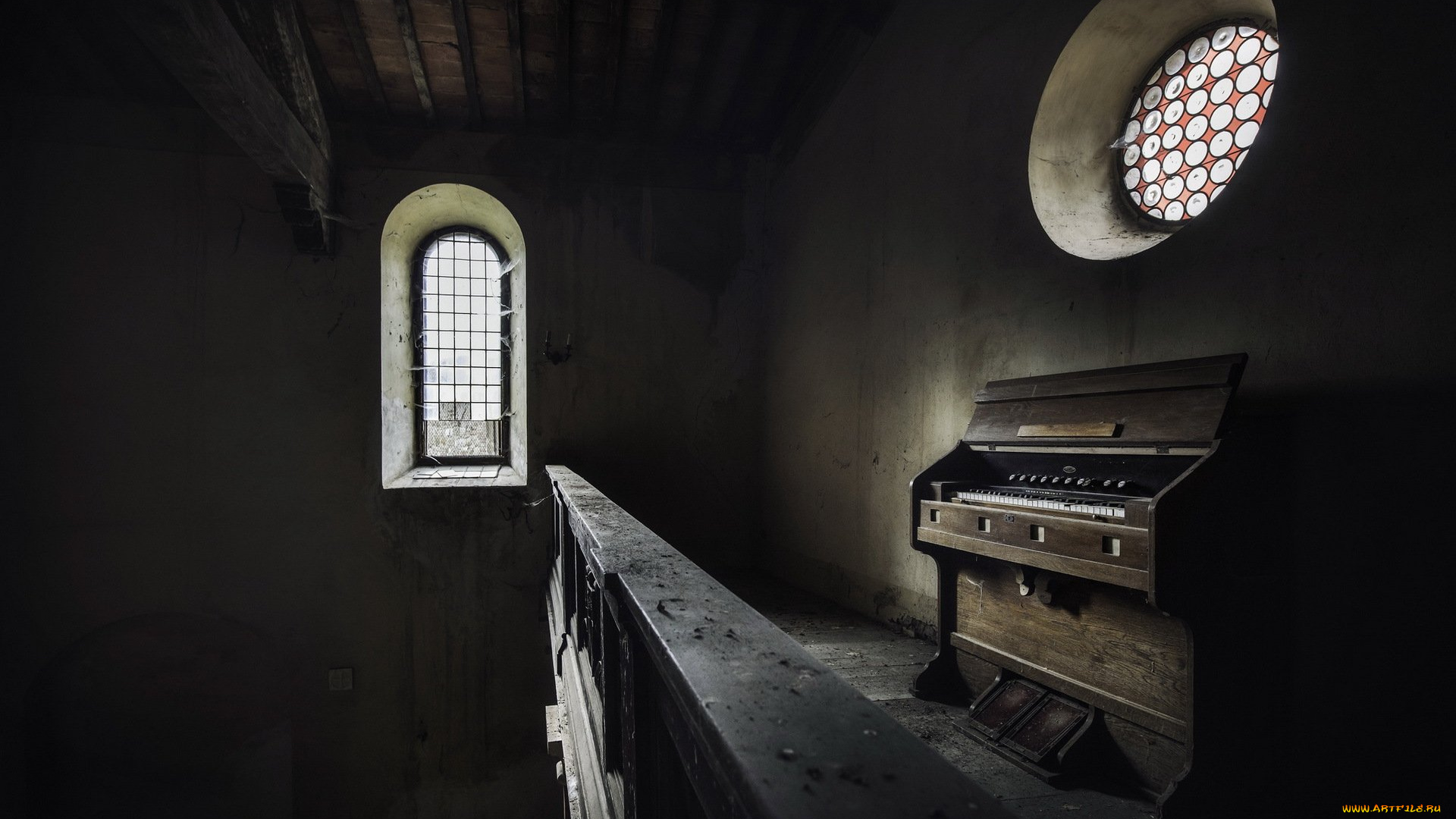 музыка, -музыкальные, инструменты, окно, помещение, орган