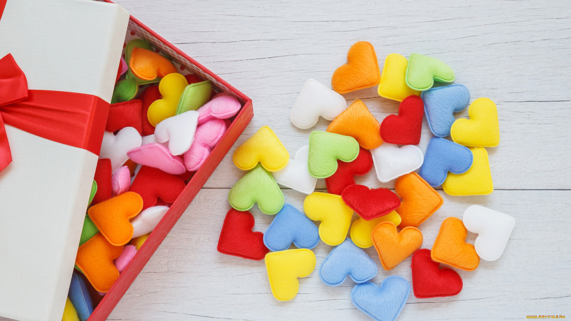 праздничные, угощения, love, box, подарок, romantic, colorful, hearts, любовь, сердечки, gift