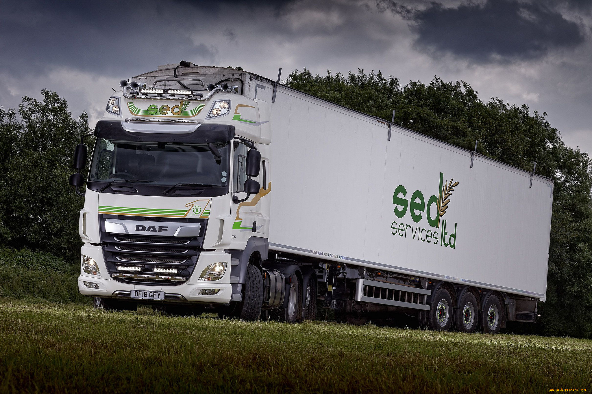 автомобили, daf, тягач, седельный, грузовик
