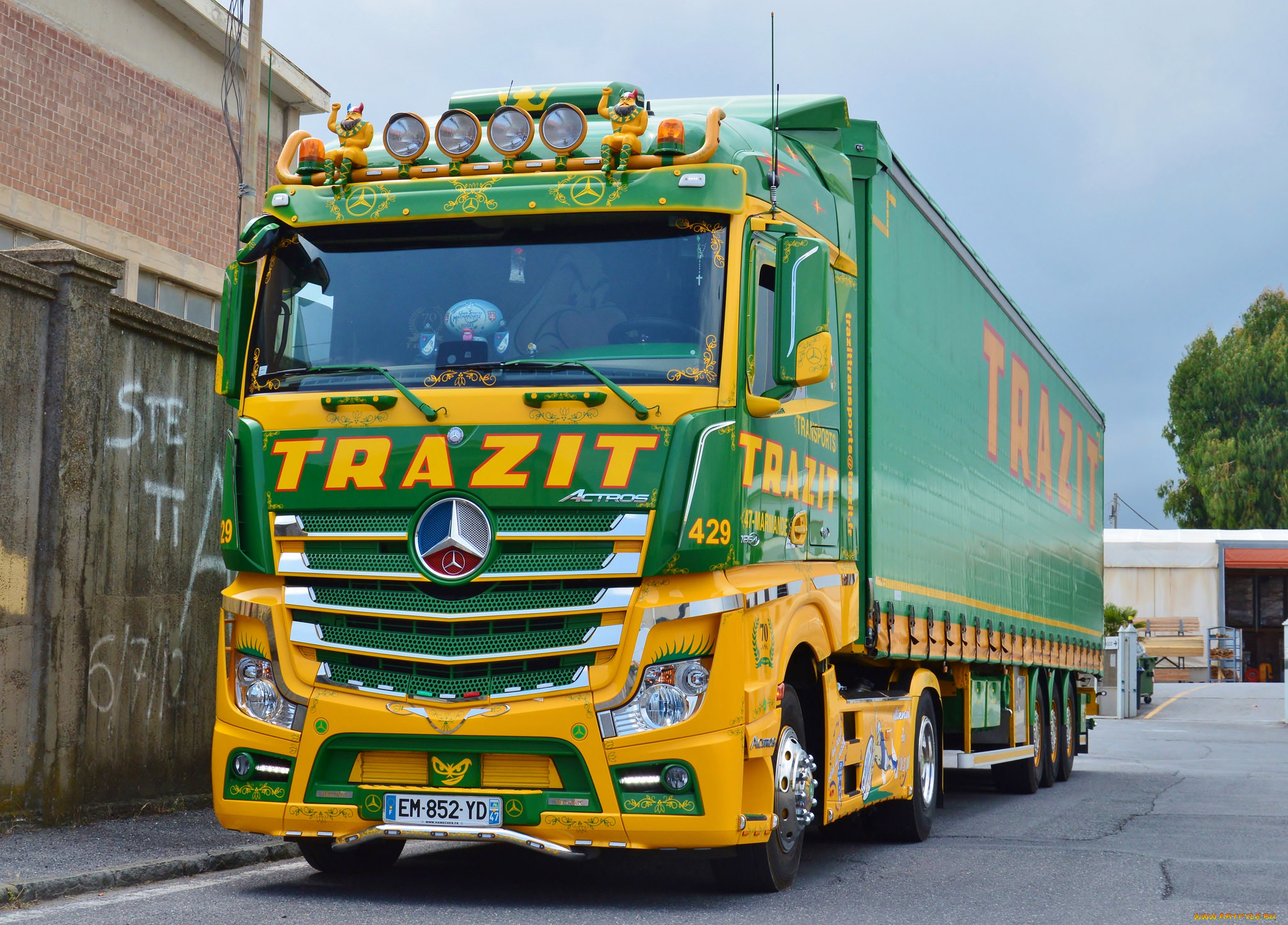 автомобили, mercedes, trucks, тягач, седельный, грузовик