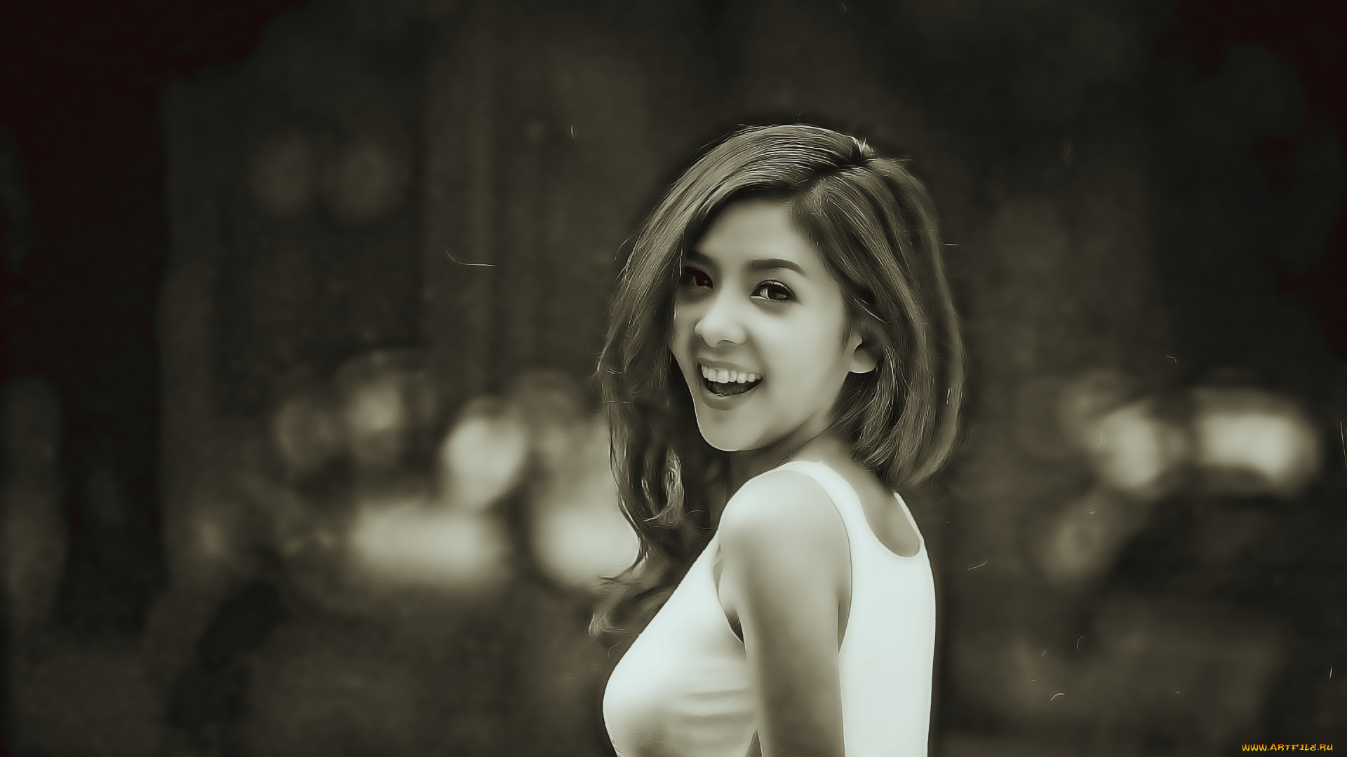 календари, компьютерный, дизайн, боке, девушка, улыбка, 2019, calendar, женщина