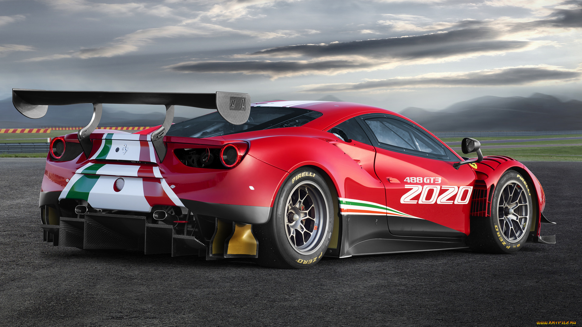 ferrari, 488, gt3, evo, 2020, автомобили, ferrari, 488, gt3, evo, 2020, жгучая, гоночная, испанская, барышня