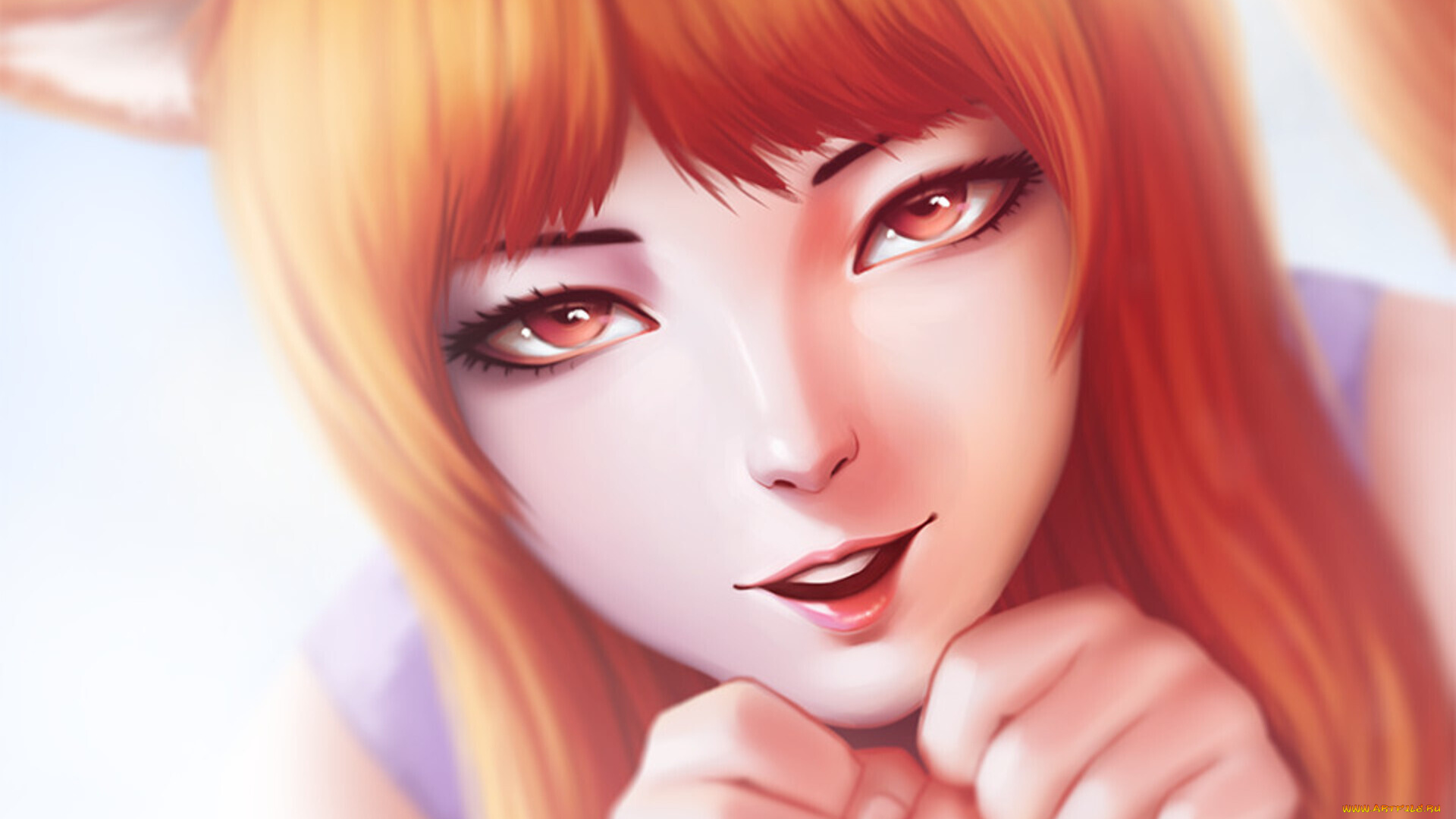 аниме, spice, and, wolf, волчица, и, пряности