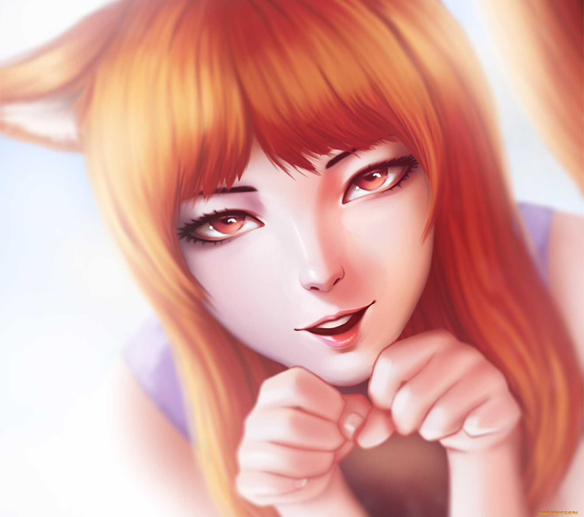 аниме, spice, and, wolf, волчица, и, пряности