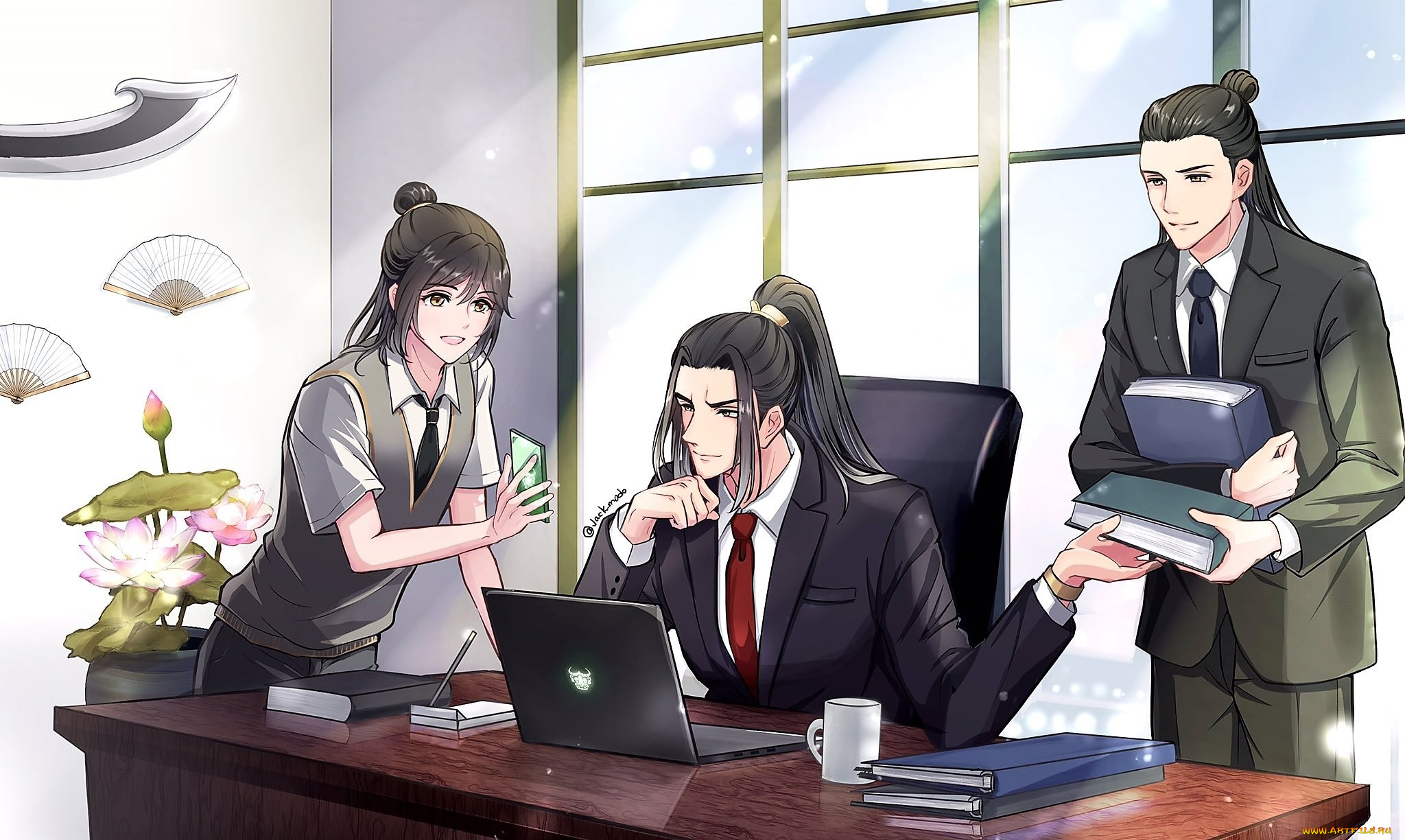 аниме, mo, dao, zu, shi, не, минцзюэ, лань, сичень, мен, яо, офис