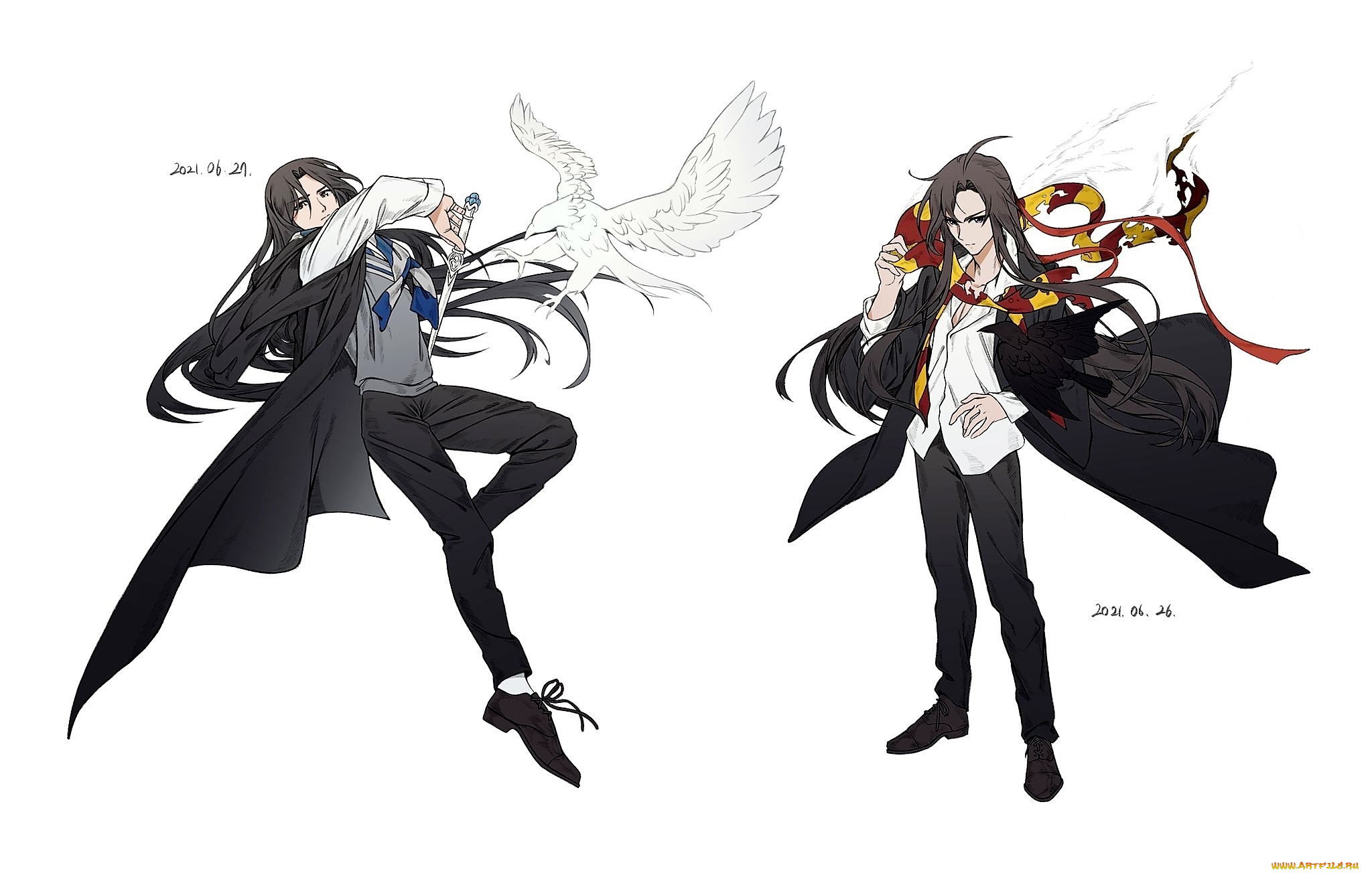 аниме, mo, dao, zu, shi, вэй, усянь, лань, ванцзы, птицы, меч, равенкло, гриффиндор