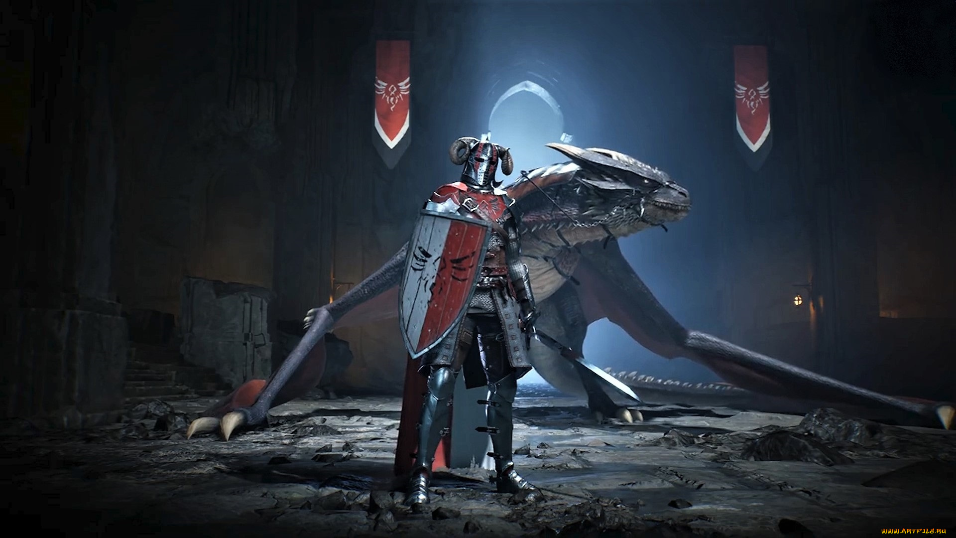 видео, игры, century, , age, of, ashes, рыцарь, дракон