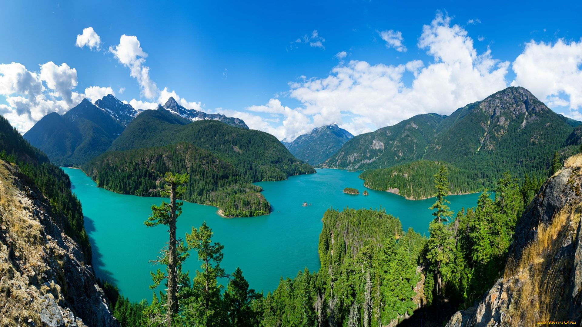 diablo, lake, north, cascades, national, park, washington, природа, реки, озера, diablo, lake, north, cascades, national, park