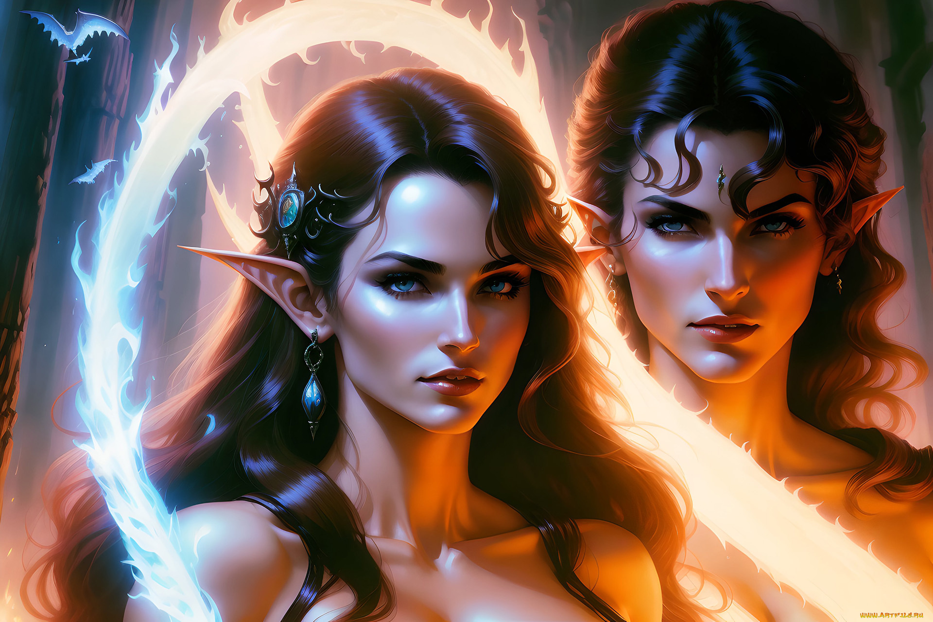 фэнтези, эльфы, нейросети, графика, нейроарт, ai, art, нейронные, сети, рисунки, нейро, искусство