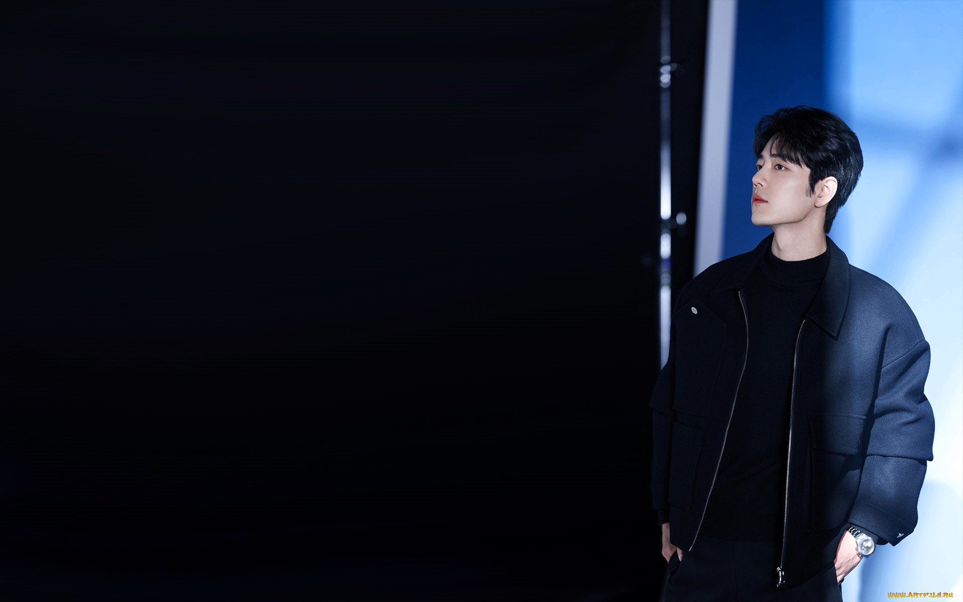 мужчины, xiao, zhan, актер, куртка