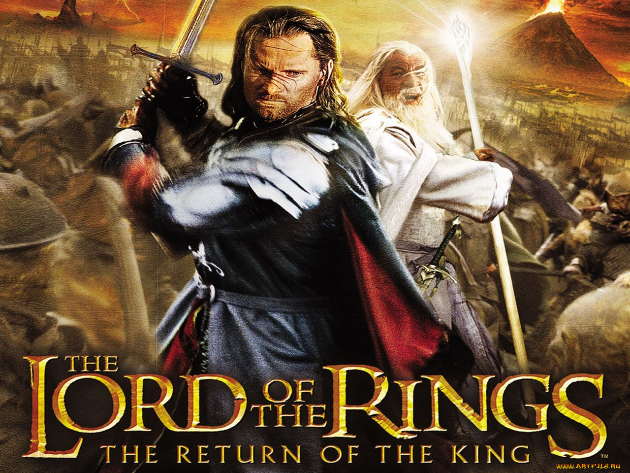 видео, игры, the, lord, of, rings, return, king