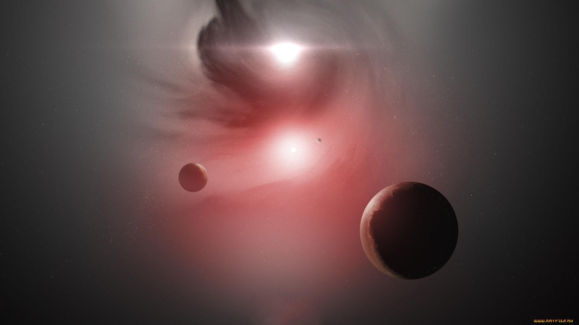 космос, арт, планеты