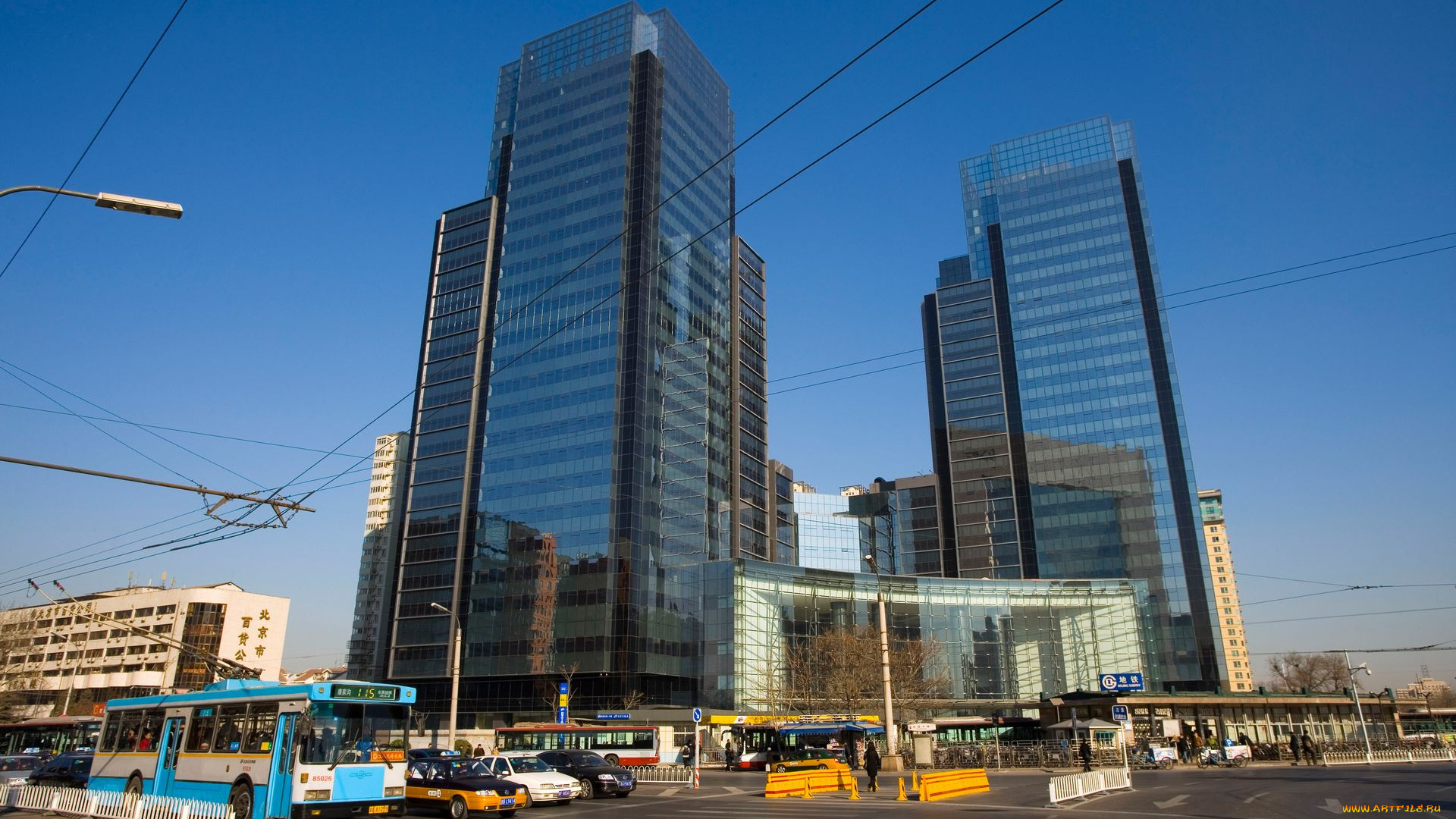 города, пекин, китай