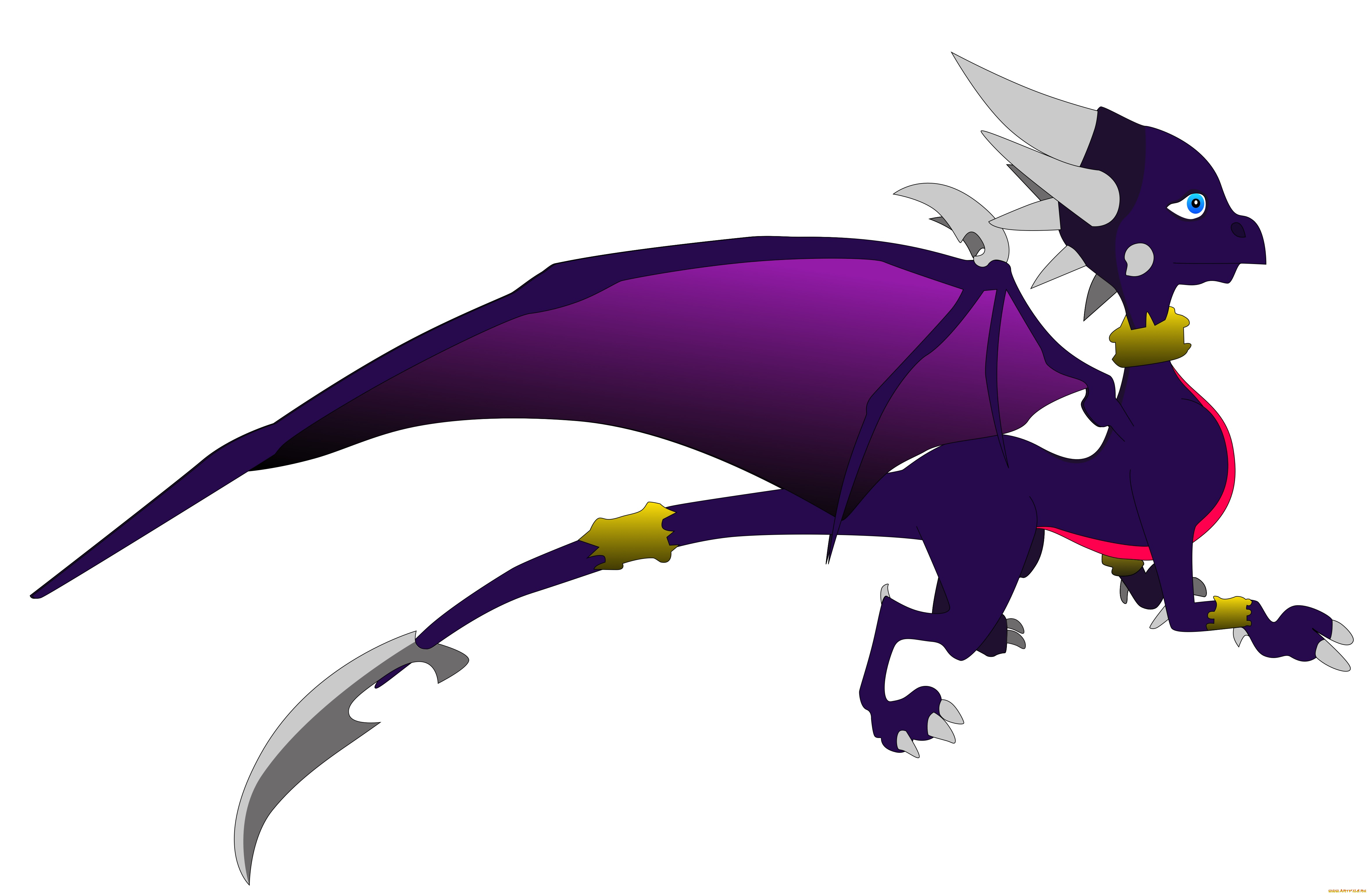 рисованные, животные, сказочные, мифические, дракон