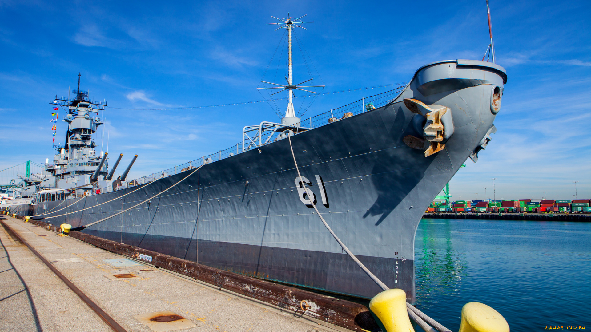 battleship, iowa, корабли, крейсеры, , линкоры, , эсминцы, линкор, причал, швартовы