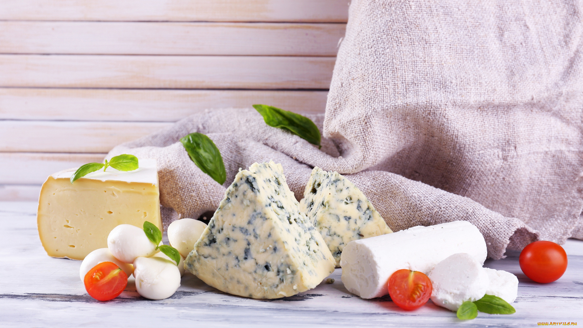 еда, сырные, изделия, зелень, помидоры, сыр