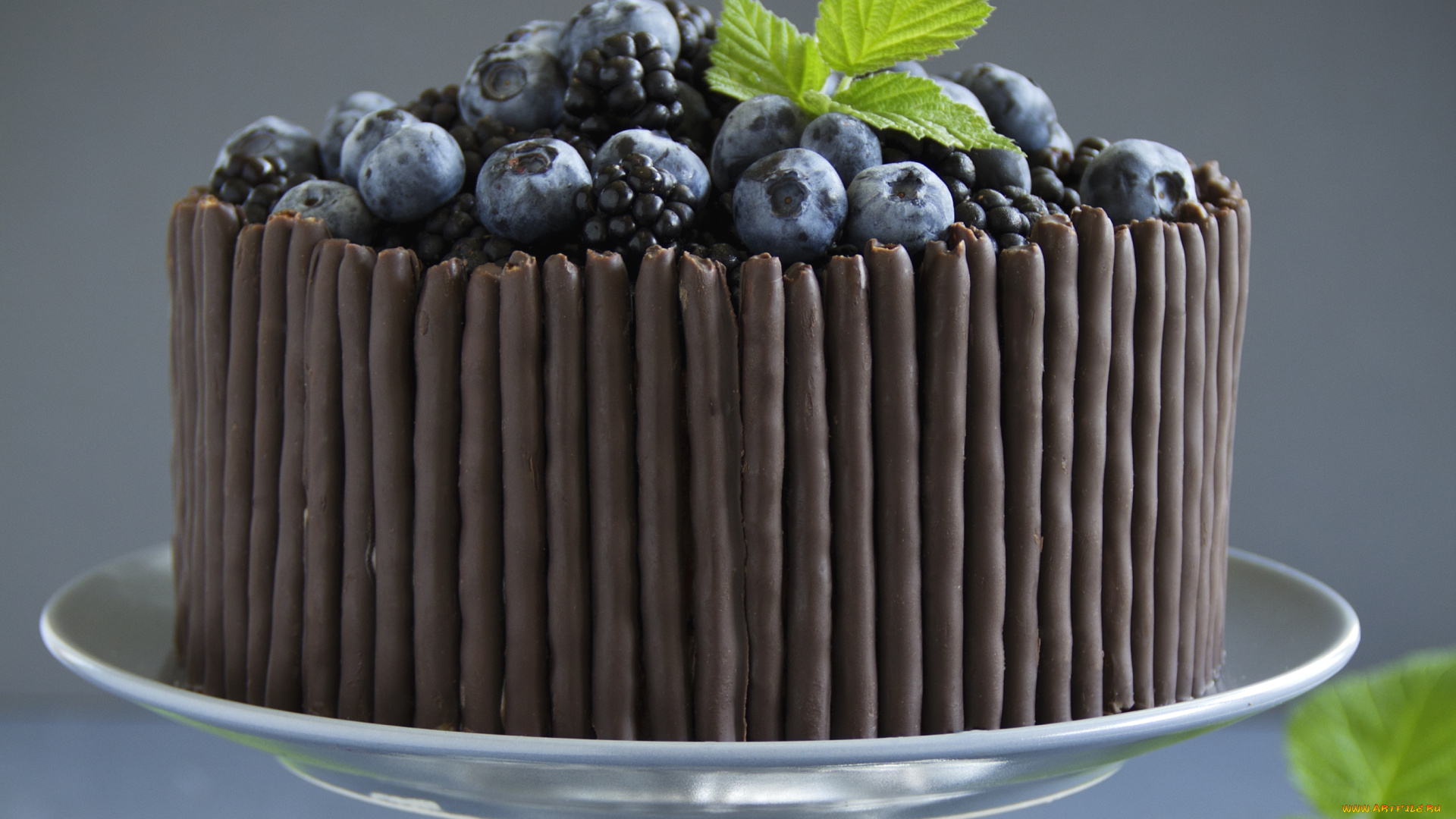 еда, торты, торт, голубика