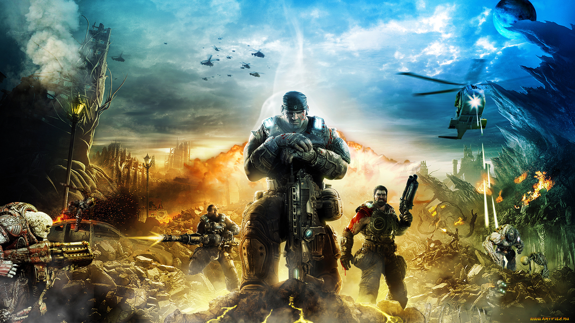 gears, of, war, видео, игры, gears, of, war, 3, солдат