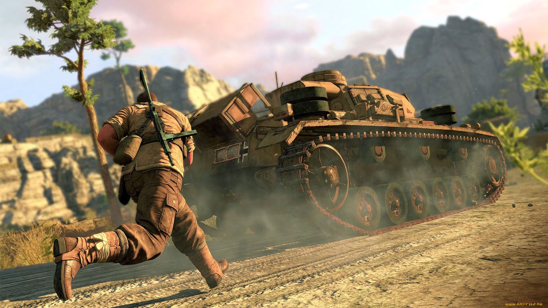 sniper, elite, 3, afrika, видео, игры, -, sniper, elite, iii, , afrika, sniper, elite, 3, элитный, снайпер, симулятор, экшен, шутер