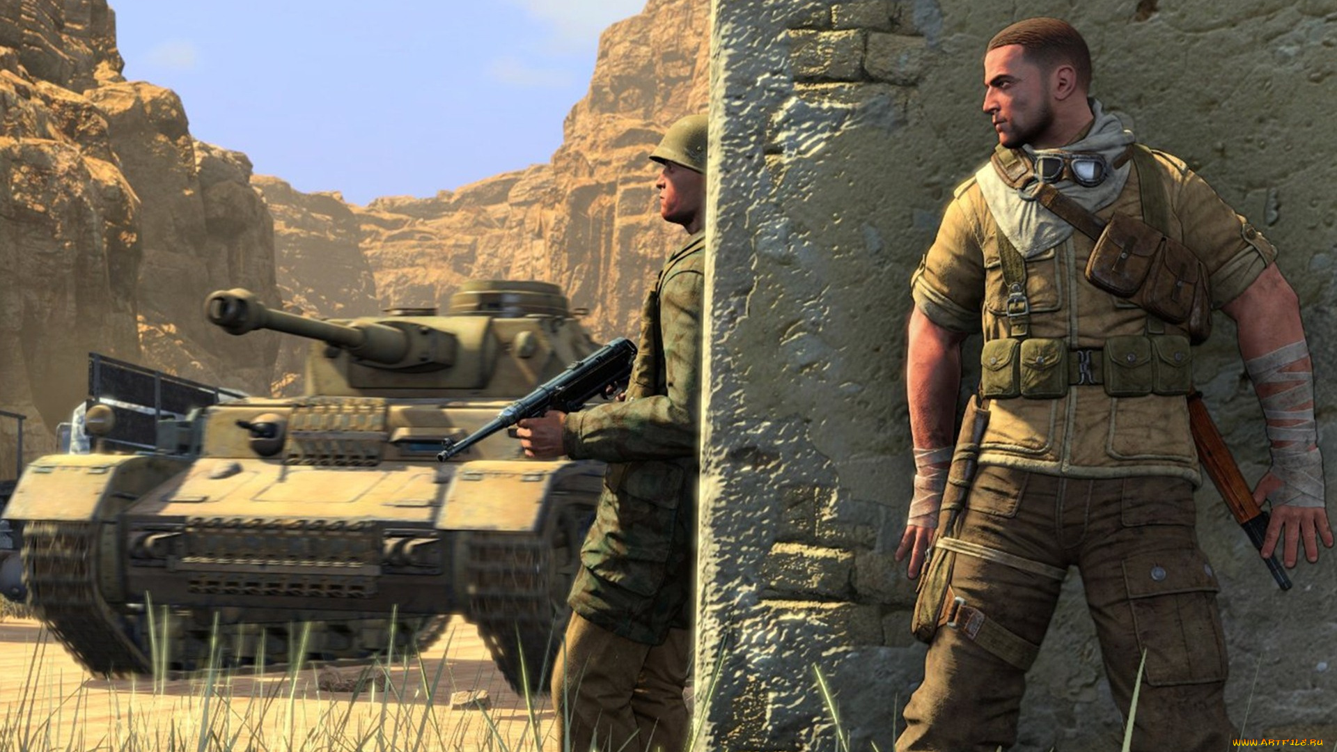 sniper, elite, 3, afrika, видео, игры, -, sniper, elite, iii, , afrika, sniper, elite, 3, элитный, снайпер, симулятор, экшен, шутер