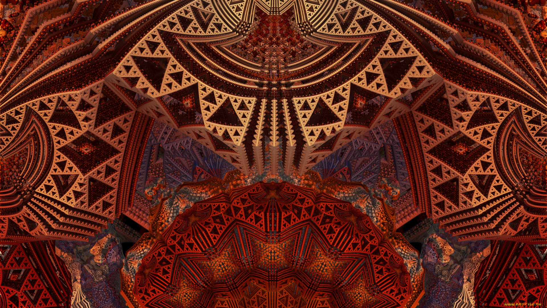 3д, графика, фракталы, , fractal, узор, фон, цвета