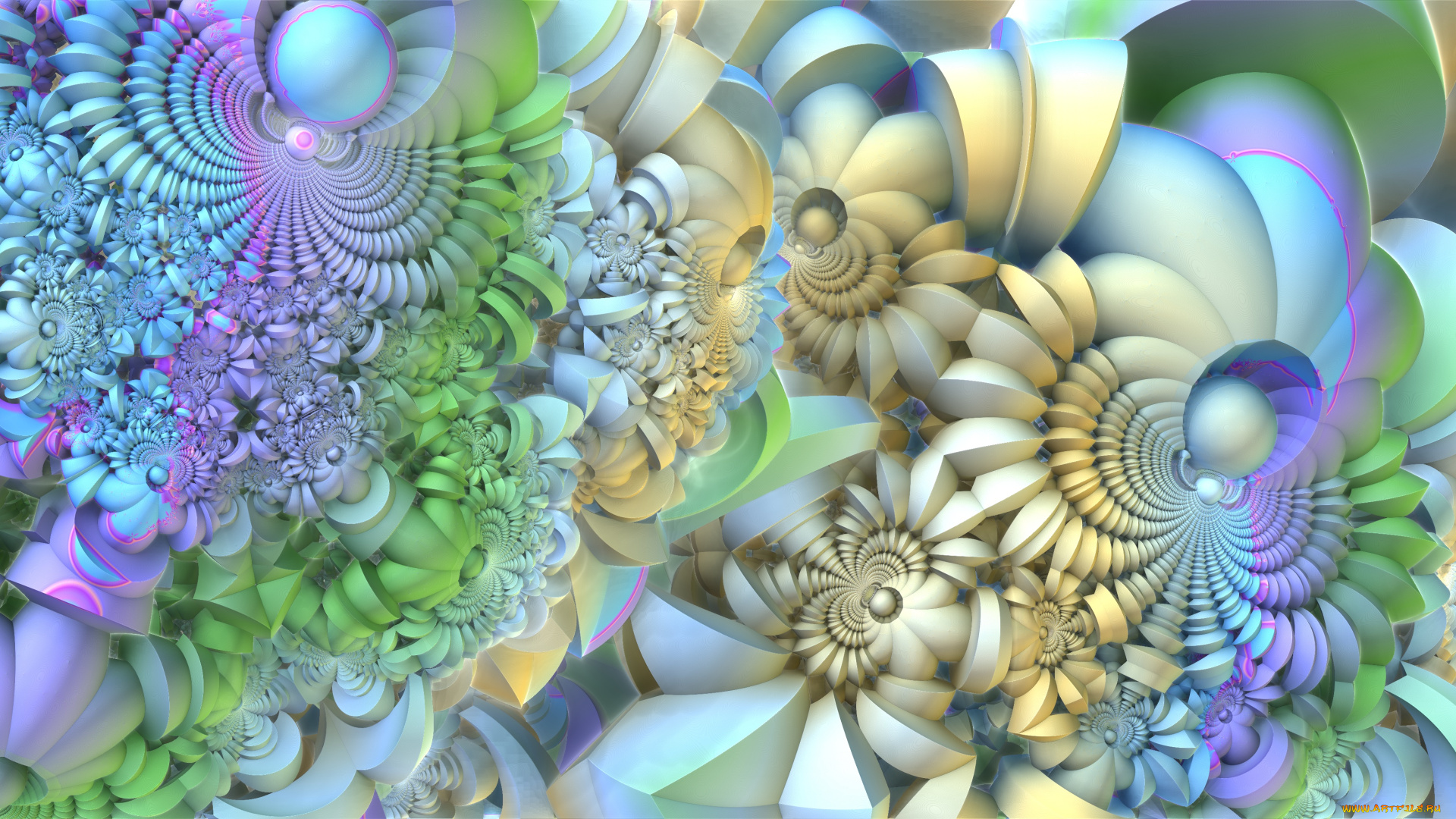 3д, графика, фракталы, , fractal, узор, фон, цвета