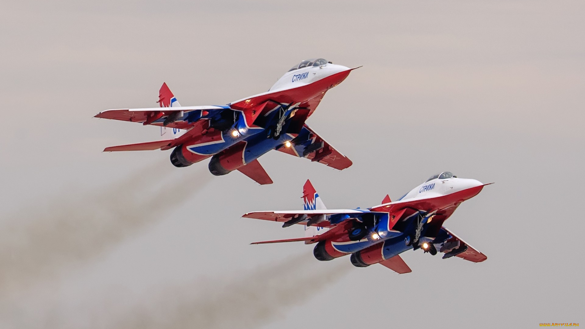 авиация, боевые, самолёты, миг-29, пара, истребители, mig-29