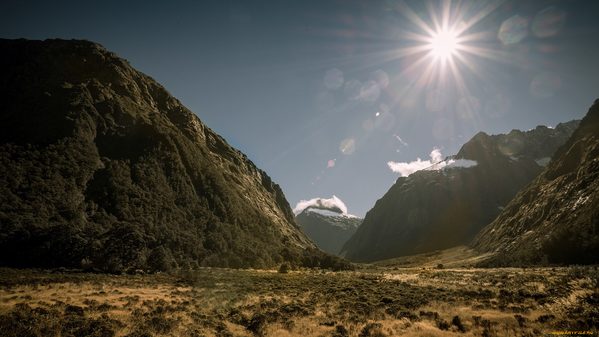 природа, восходы, закаты, долина, свет