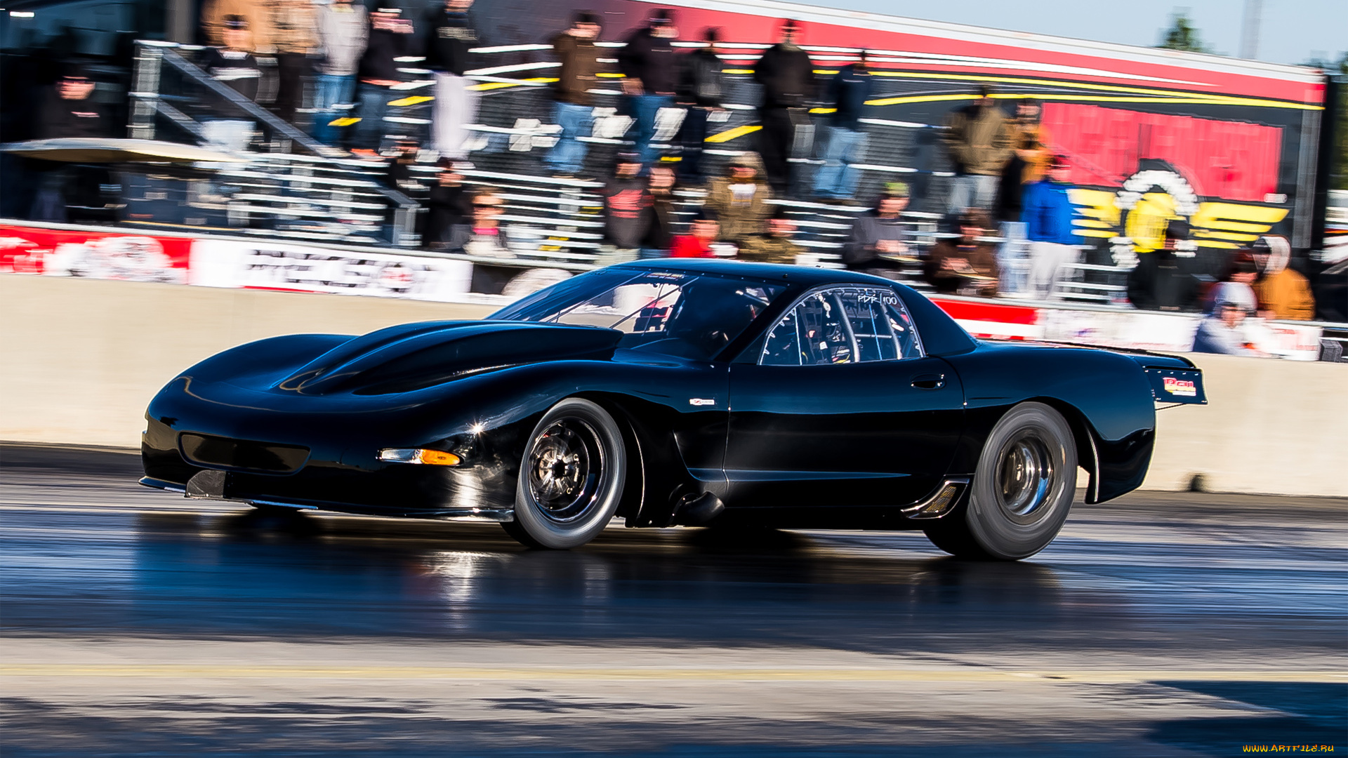 спорт, drag, racing, corvette
