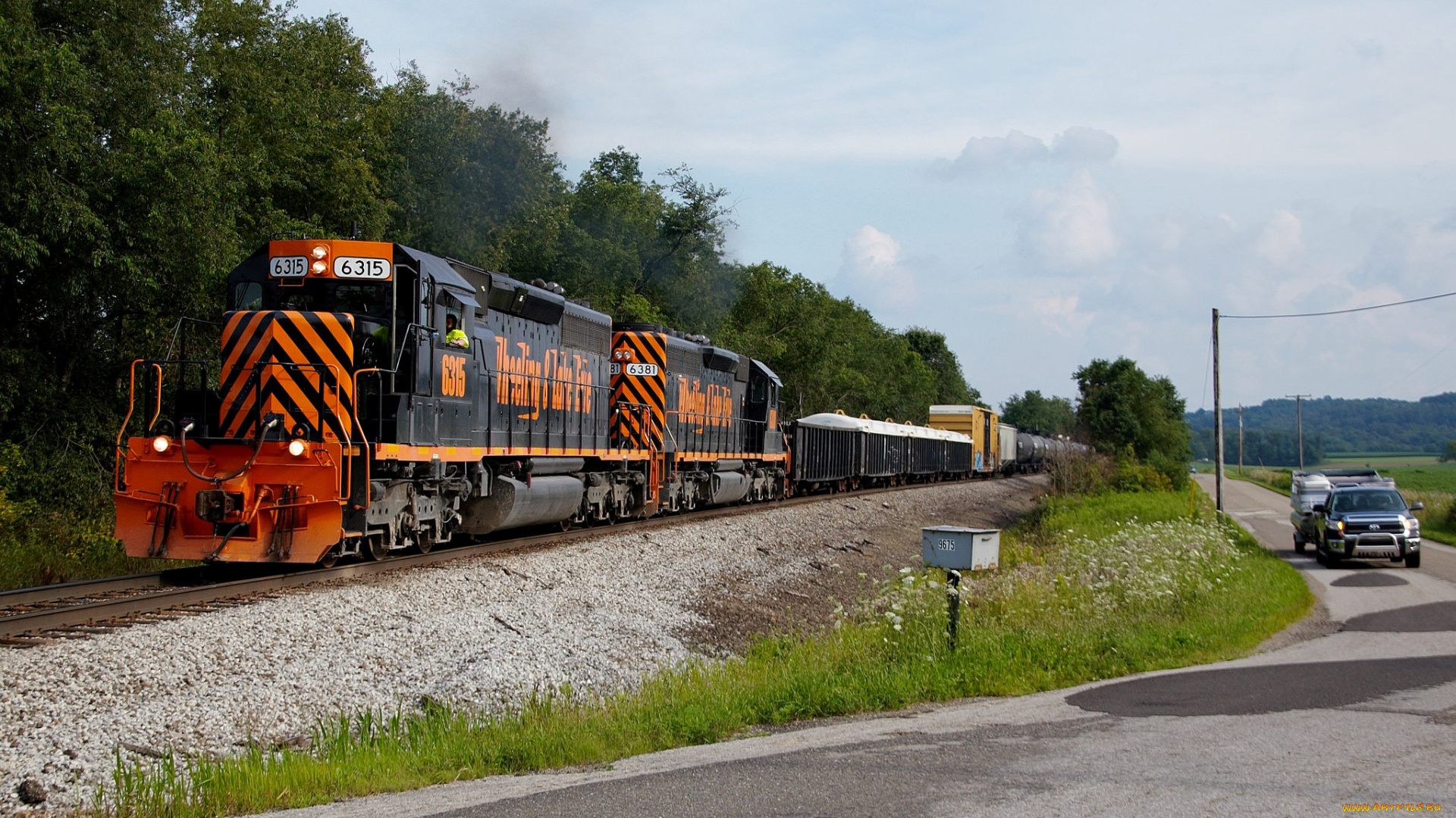 техника, поезда, железная, дорога, рельсы, локомотив, состав