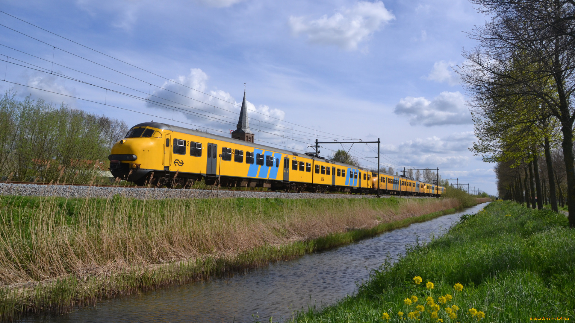 техника, поезда, железная, дорога, рельсы, локомотив, состав