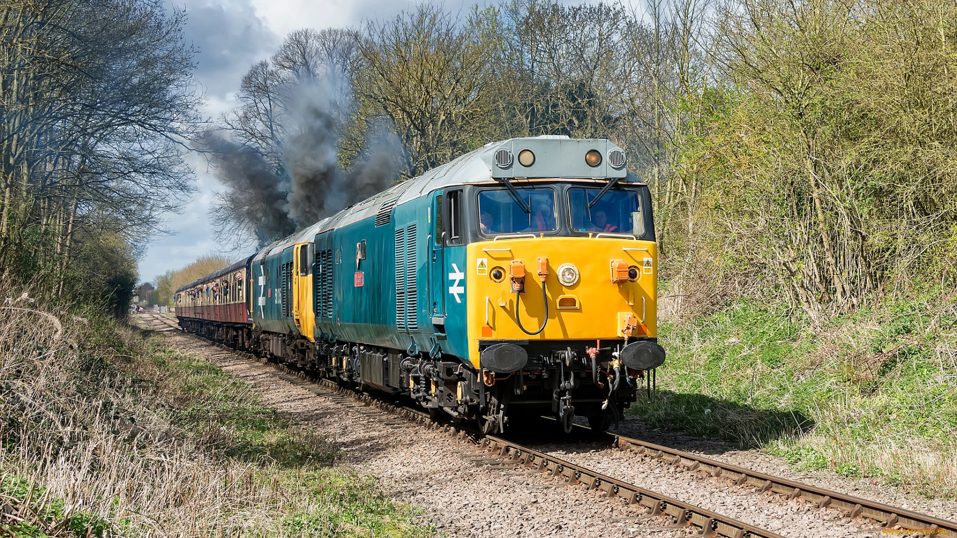 техника, поезда, железная, дорога, рельсы, локомотив, состав