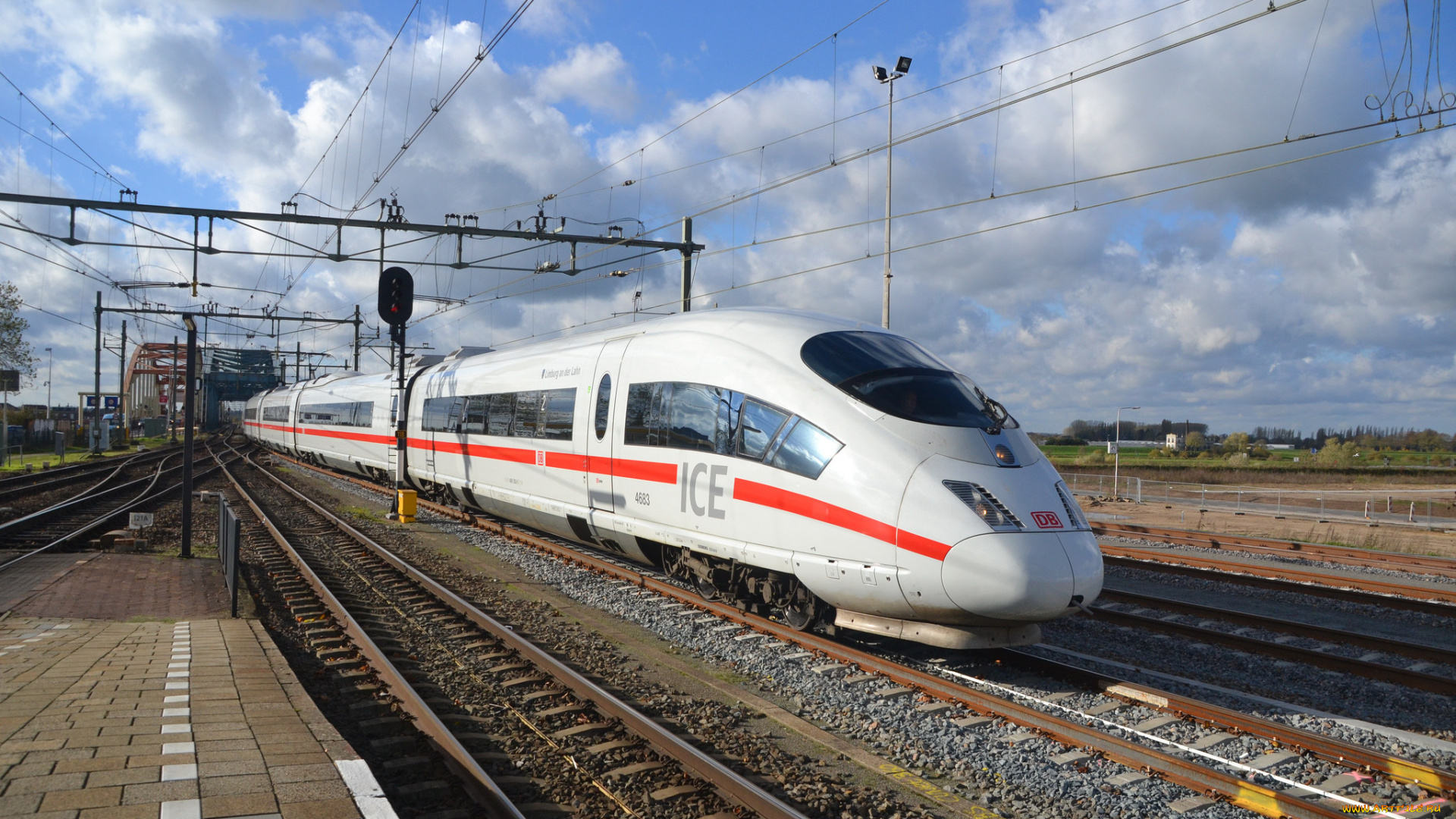 техника, поезда, железная, дорога, рельсы, локомотив, состав