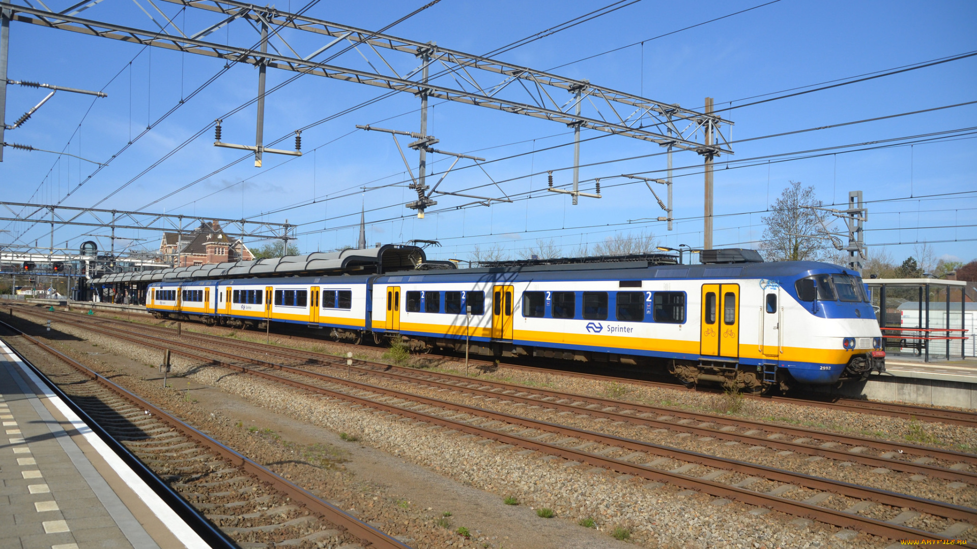 техника, поезда, железная, дорога, рельсы, локомотив, состав