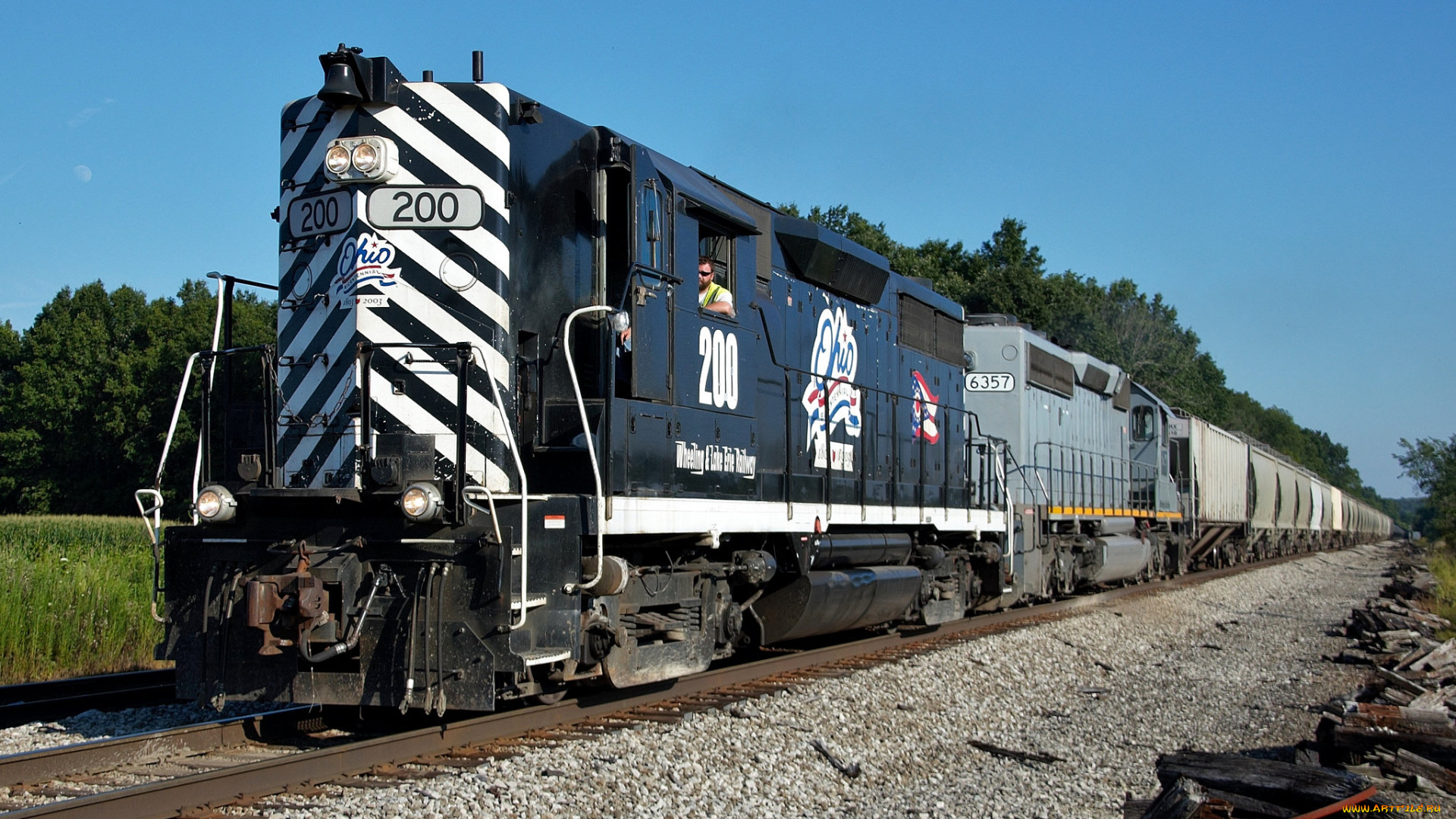 техника, поезда, железная, дорога, рельсы, локомотив, состав