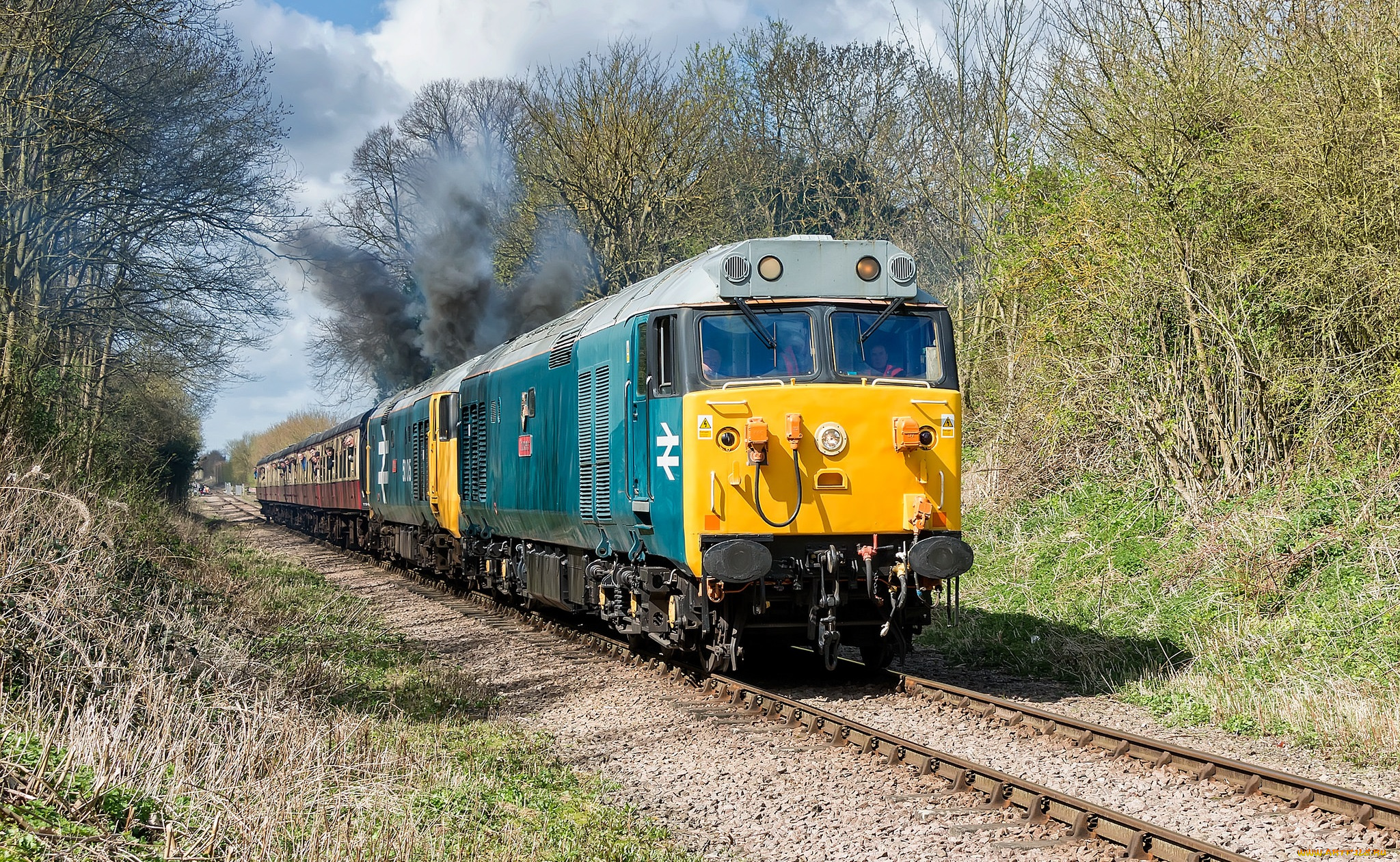 техника, поезда, железная, дорога, рельсы, локомотив, состав