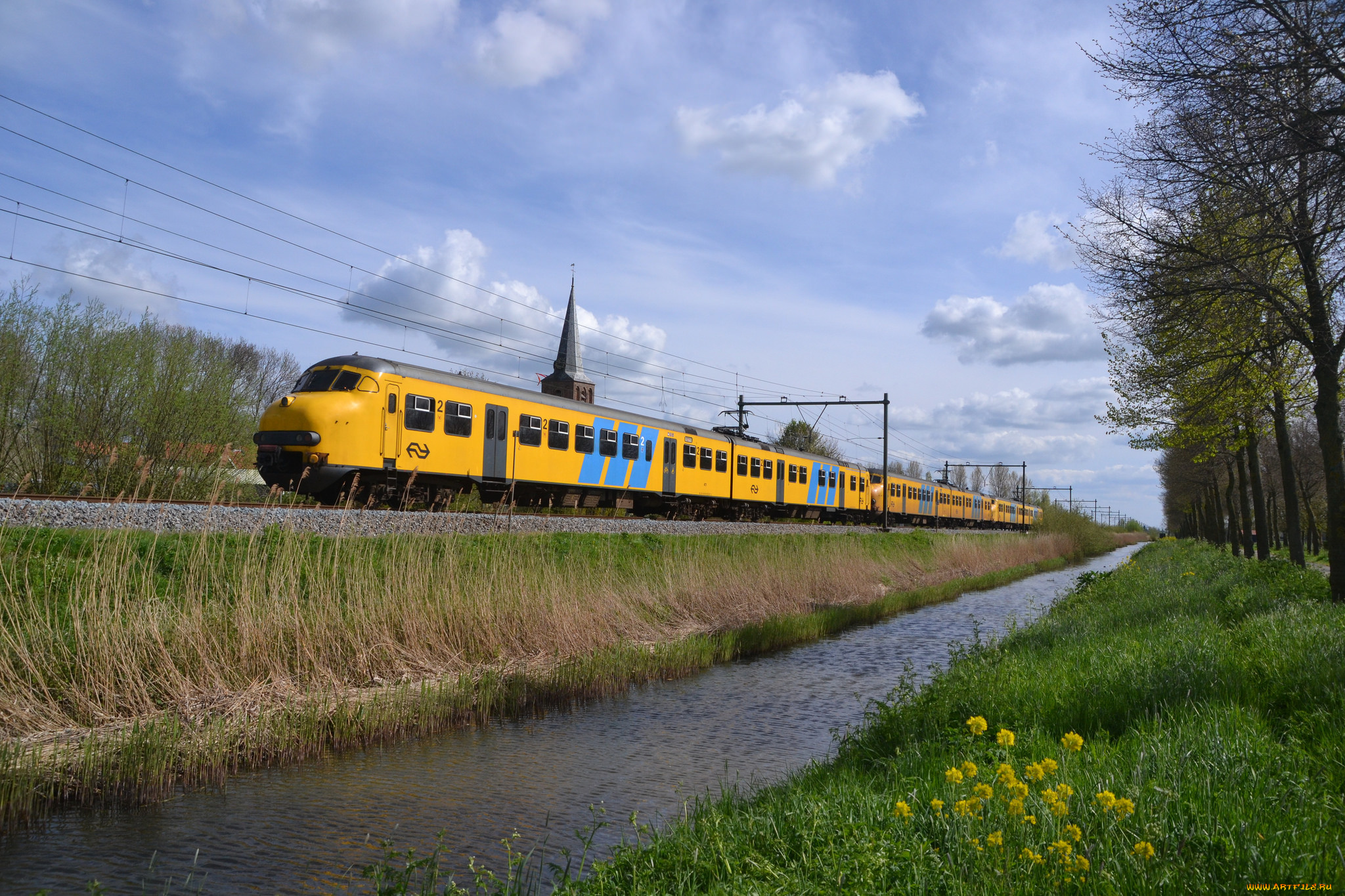 техника, поезда, железная, дорога, рельсы, локомотив, состав