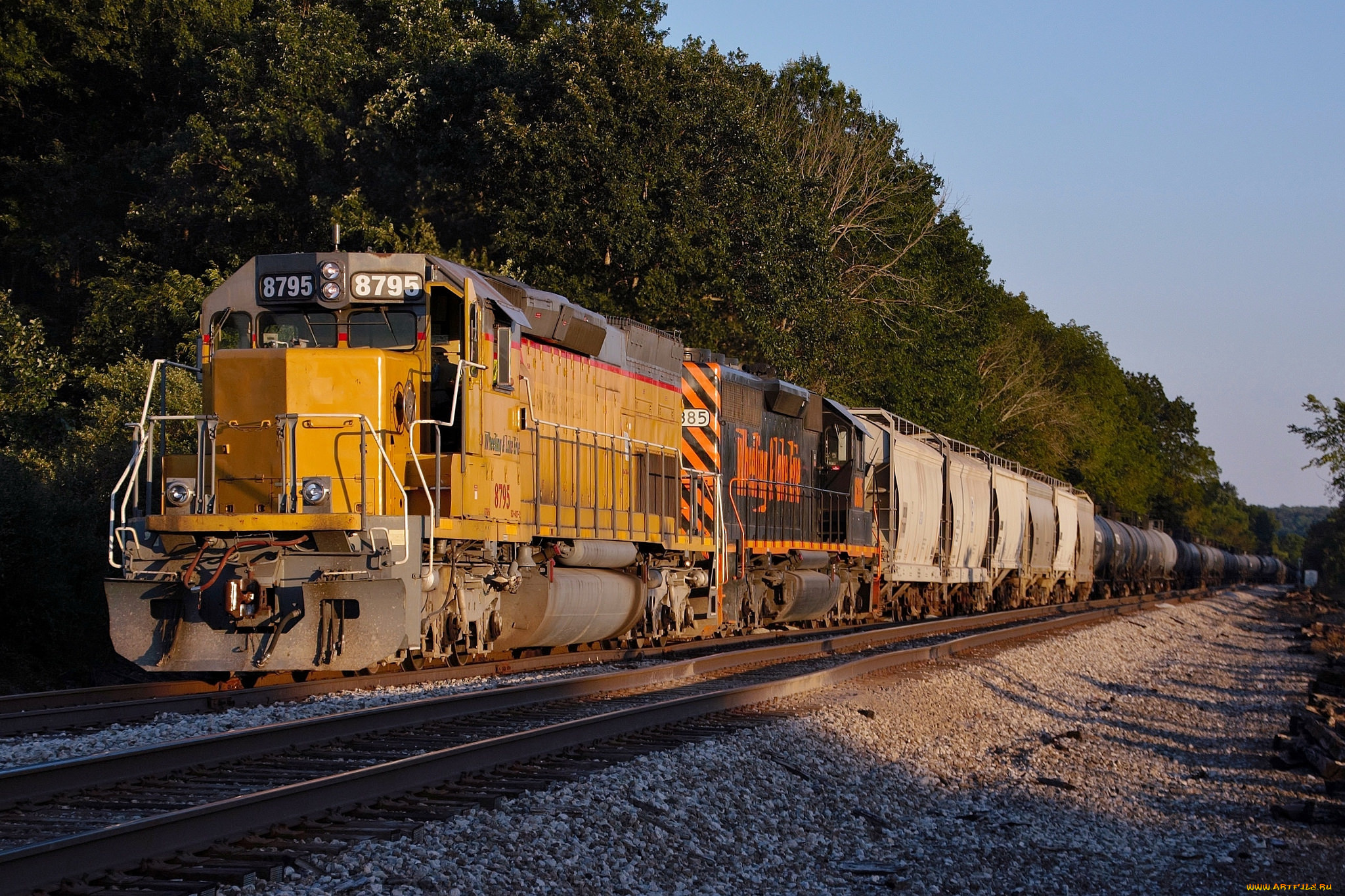 техника, поезда, железная, дорога, рельсы, локомотив, состав