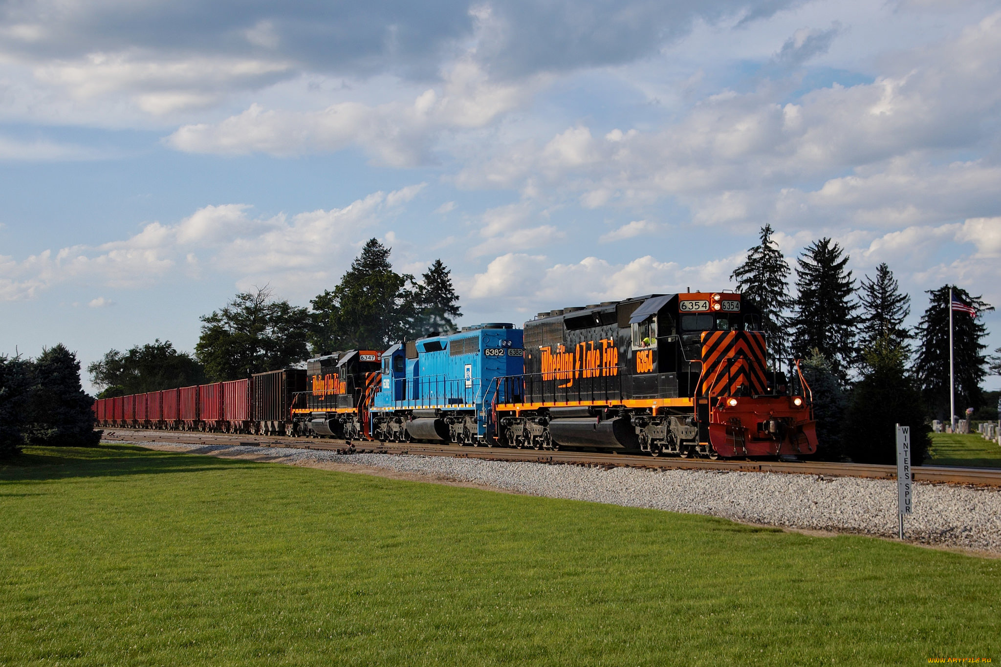 техника, поезда, железная, дорога, рельсы, локомотив, состав