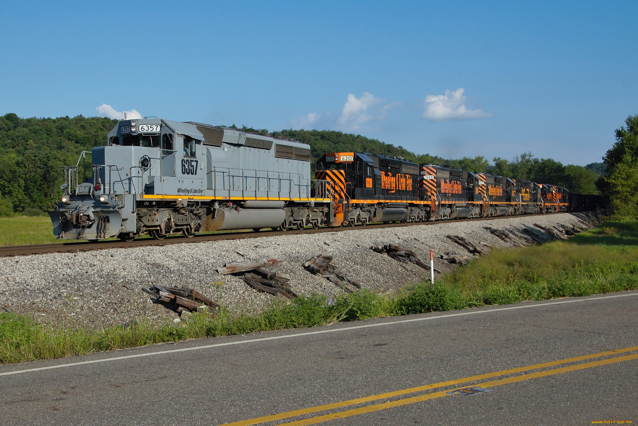 техника, поезда, железная, дорога, рельсы, локомотив, состав