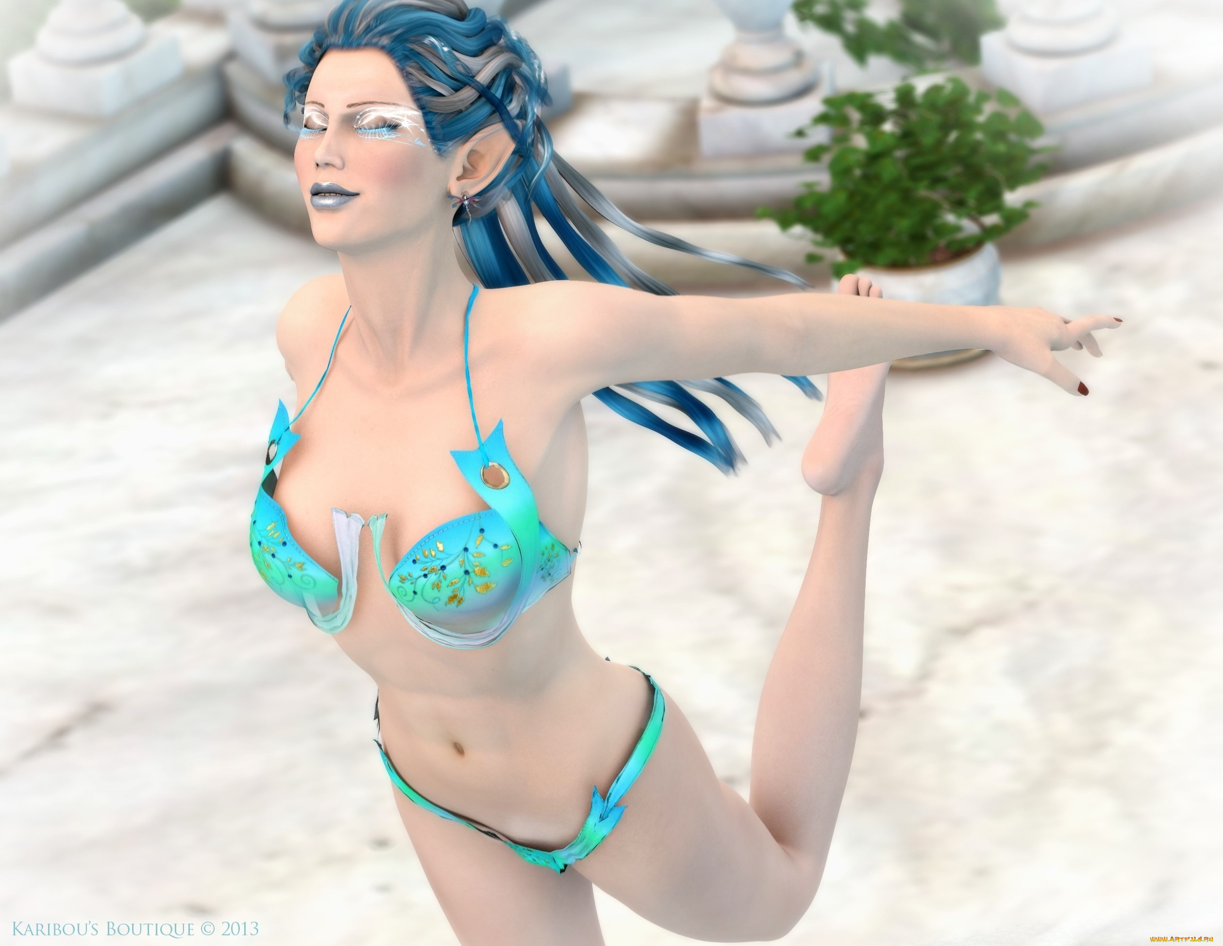 3д, графика, эльфы, , elves, эльфийка, взгляд, фон