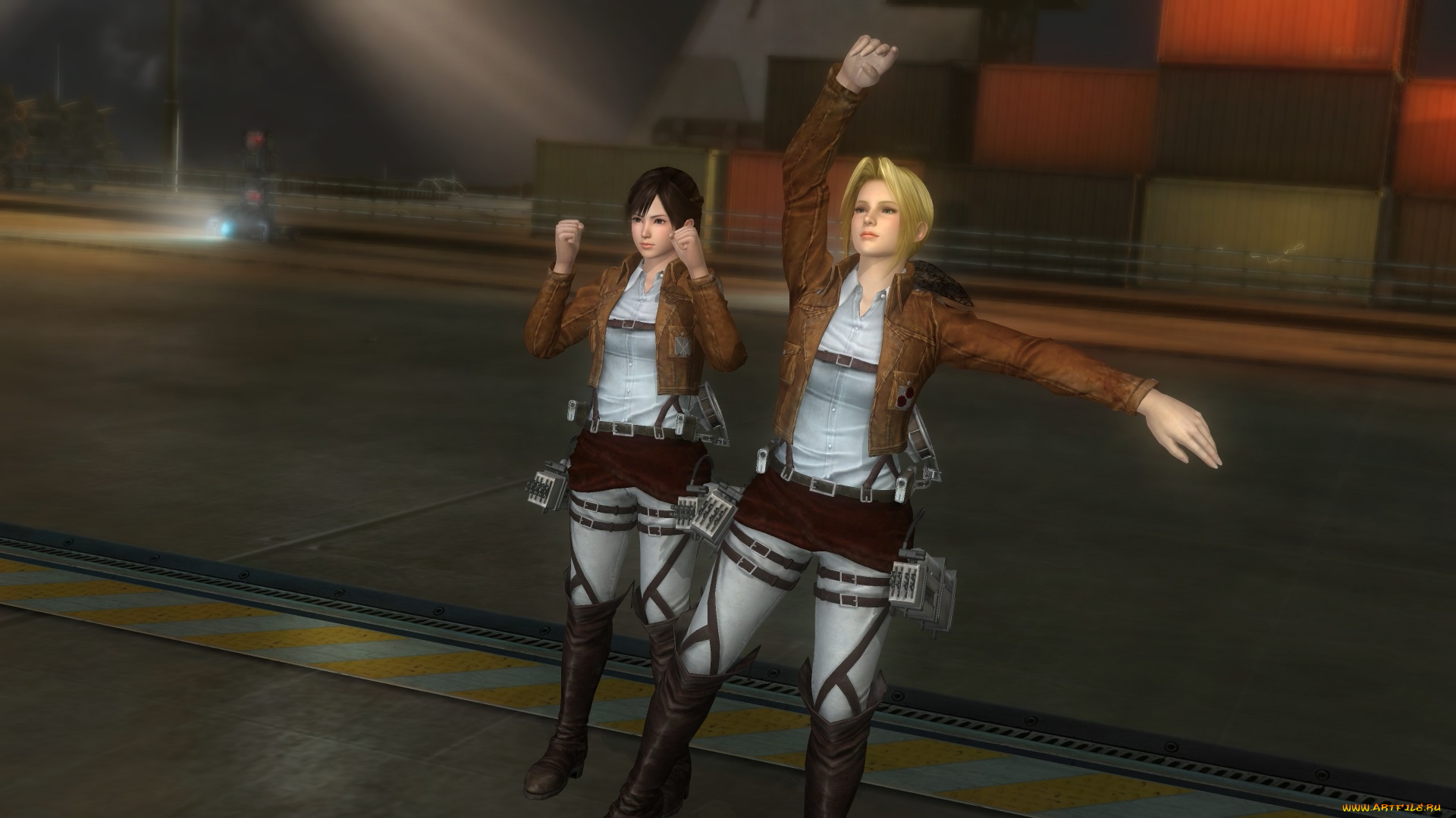 3д, графика, аниме, , anime, девушки, взгляд, фон, поза