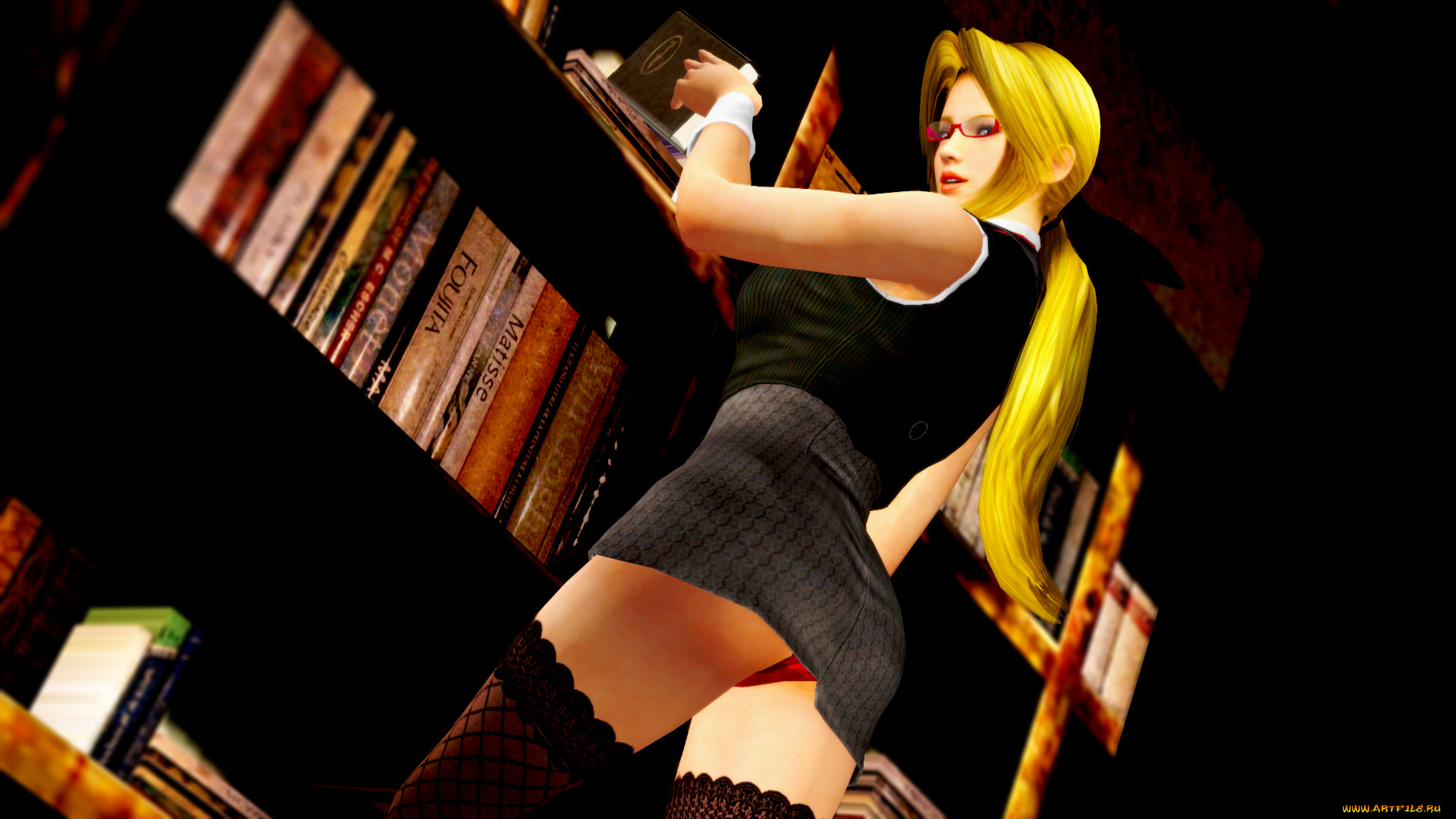 3д, графика, аниме, , anime, фон, девушка, взгляд