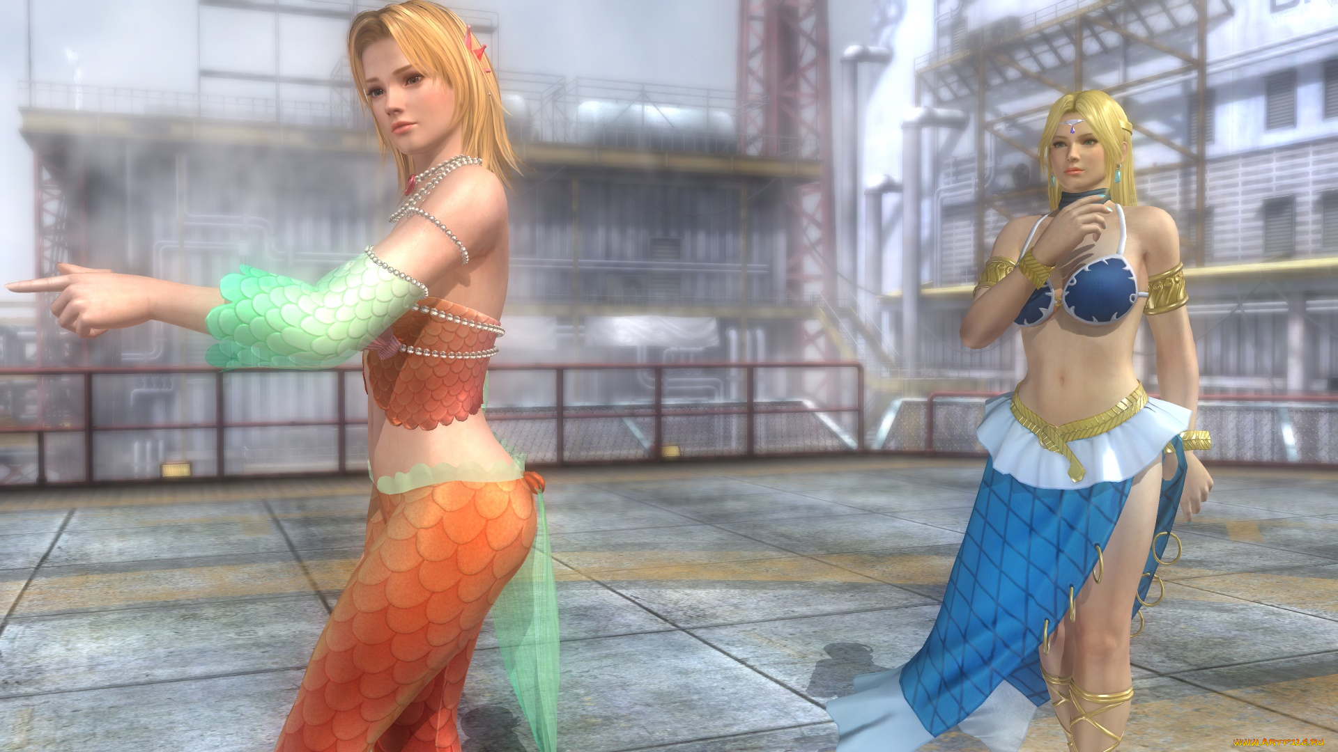 3д, графика, аниме, , anime, фон, поза, взгляд, девушки