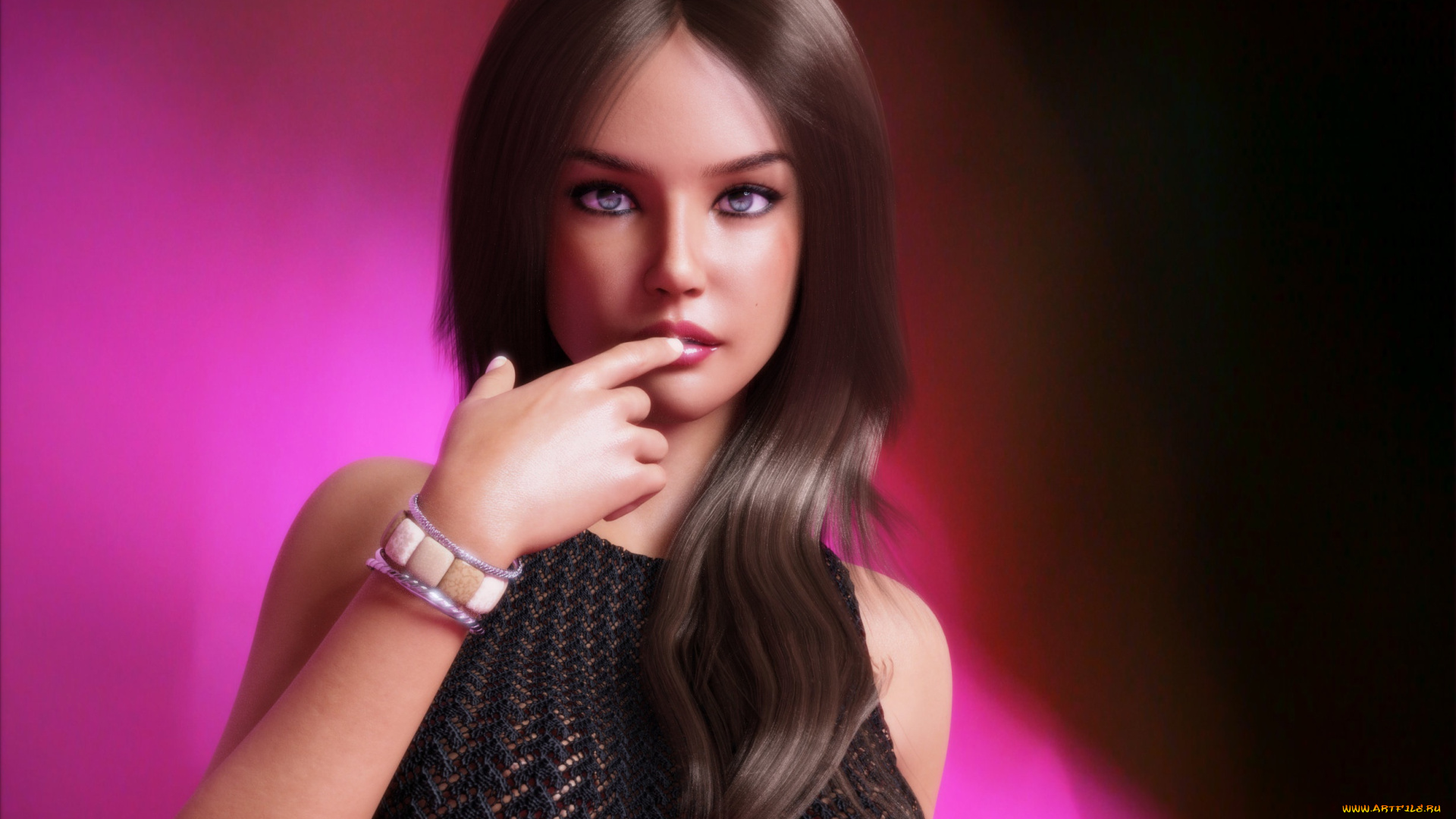 3д, графика, люди, , people, девушка, фон, взгляд