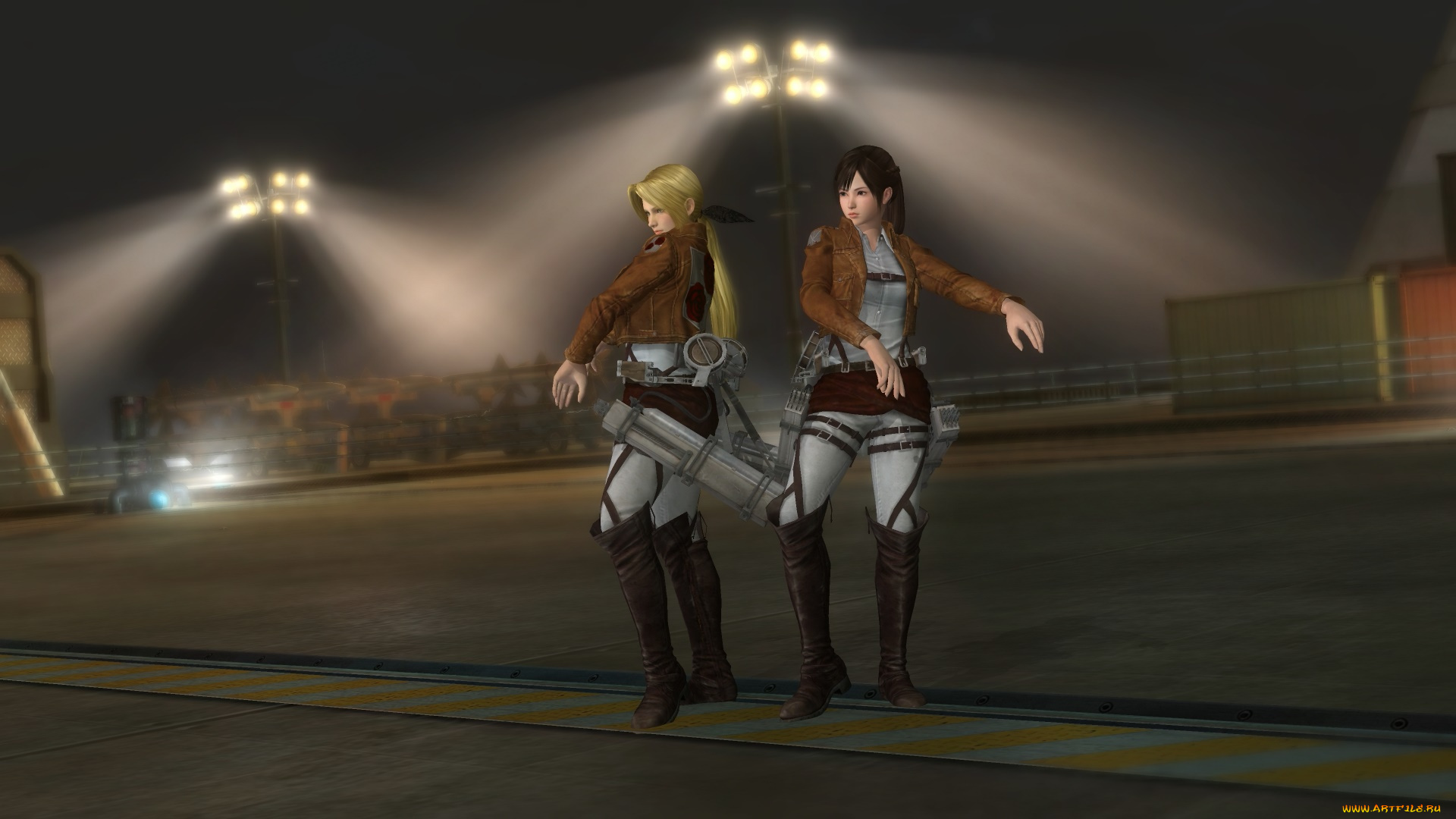 kokoro, and, helena, 3д, графика, аниме, , anime, девушки, взгляд, фон, поза