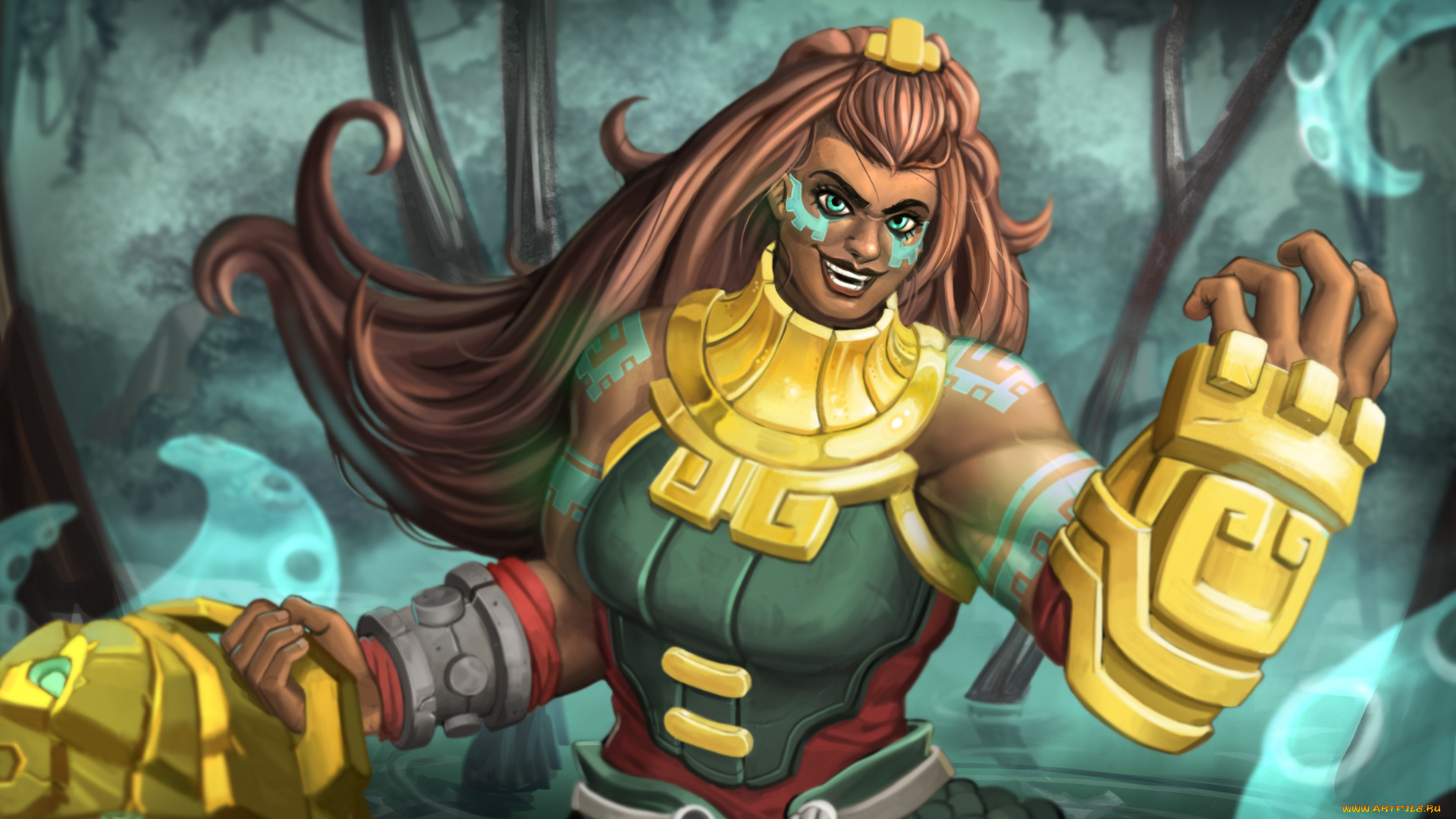 видео, игры, league, of, legends, персонаж, illaoi, mechanics